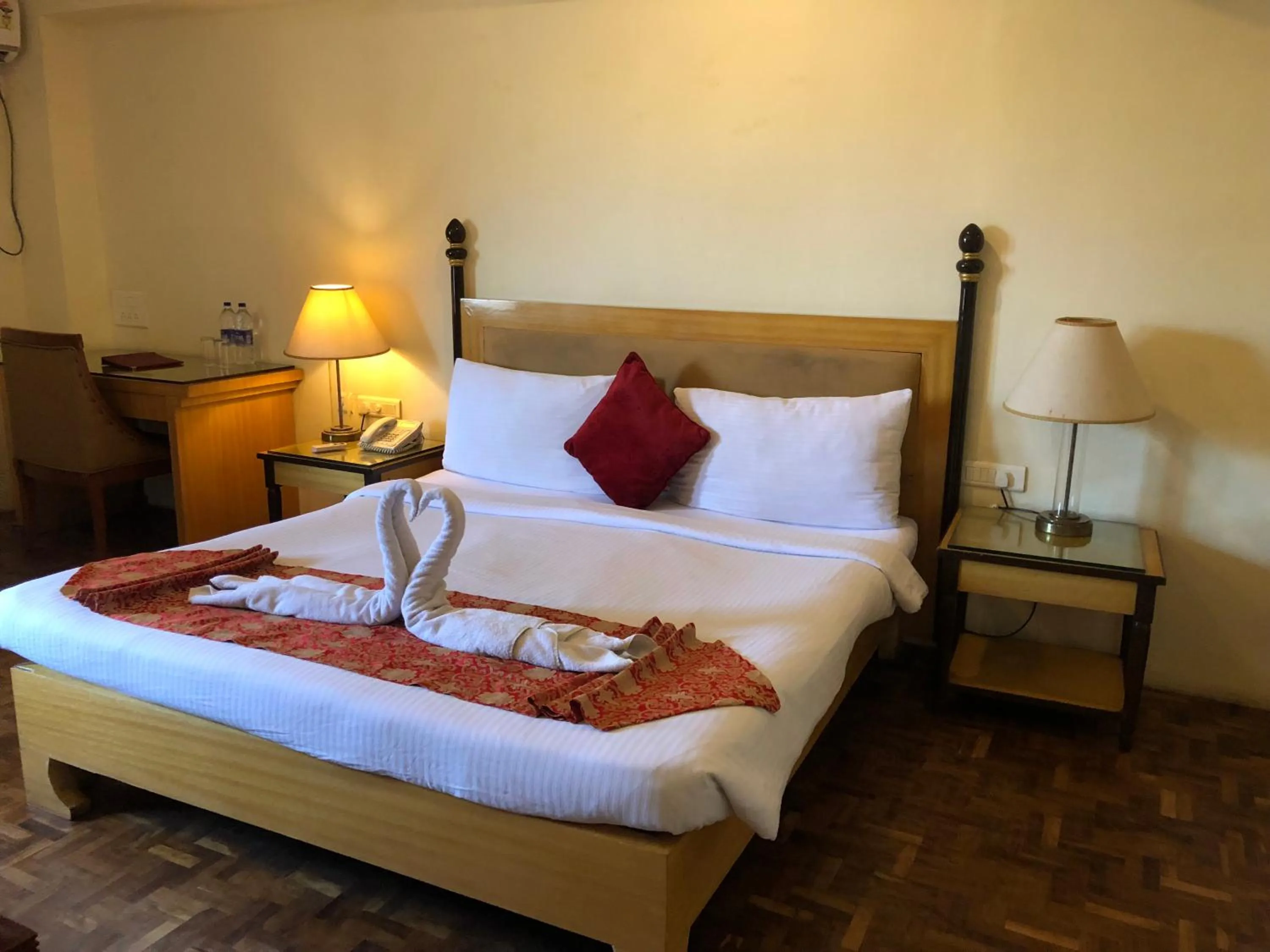 Bed in The Chariot Resort and Spa