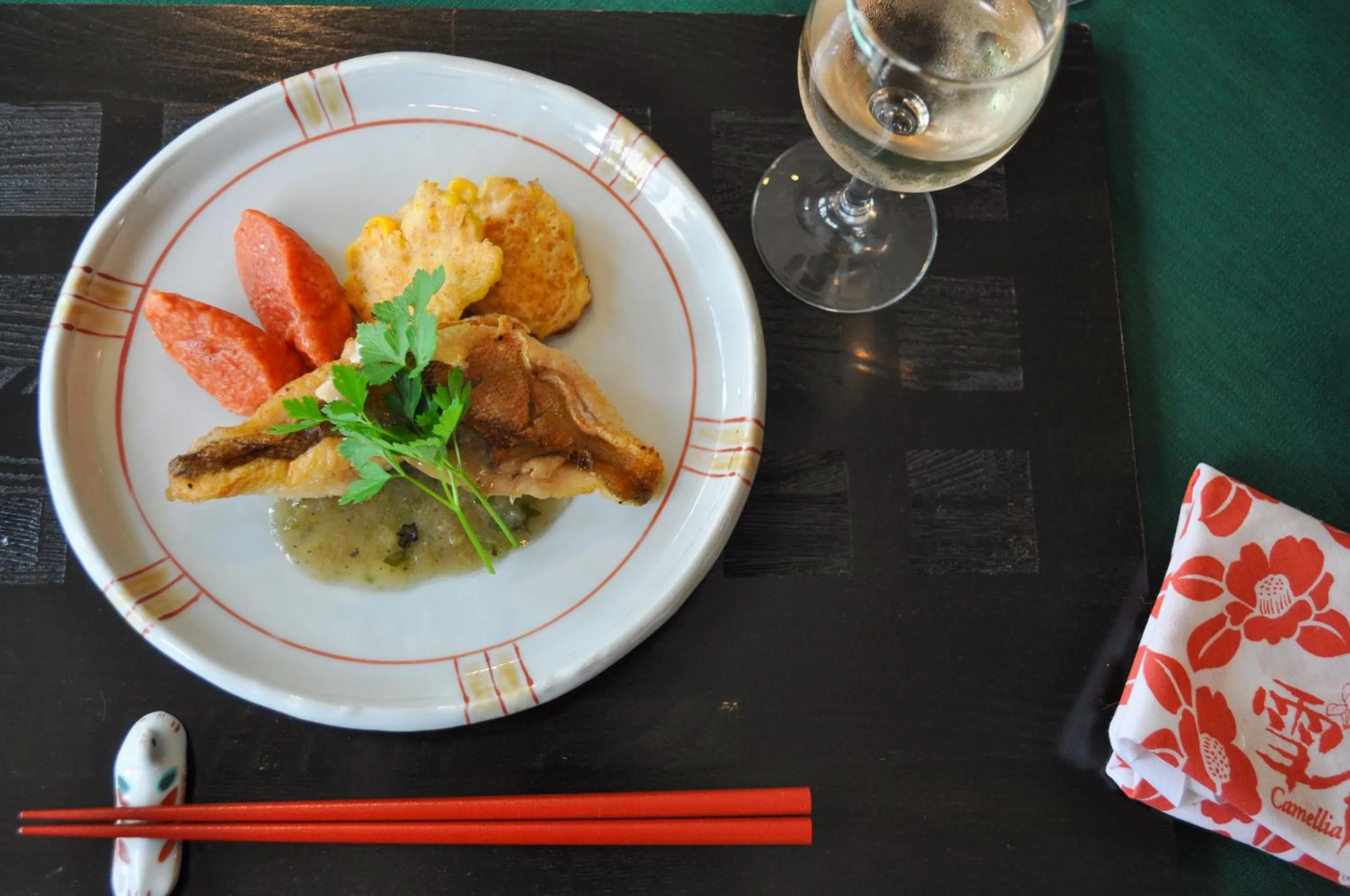 Dinner in Camellia Inn Yukitsubaki