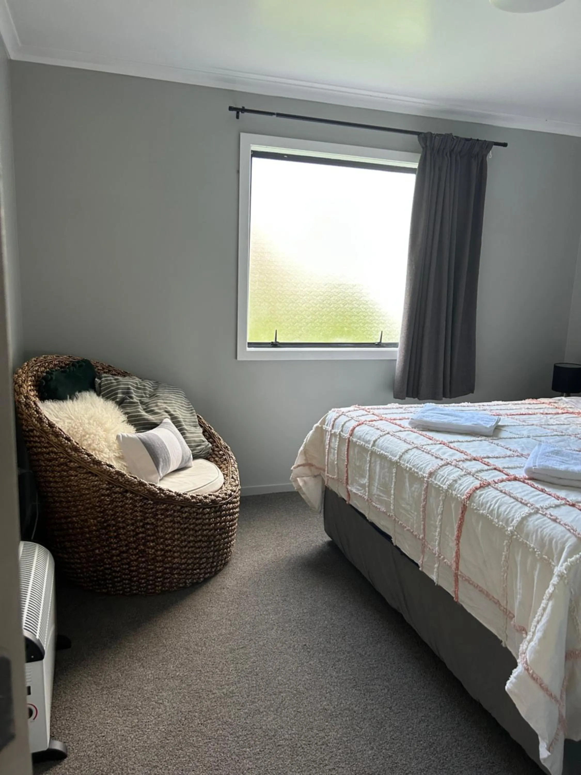 Bed in Mystery Creek Motel