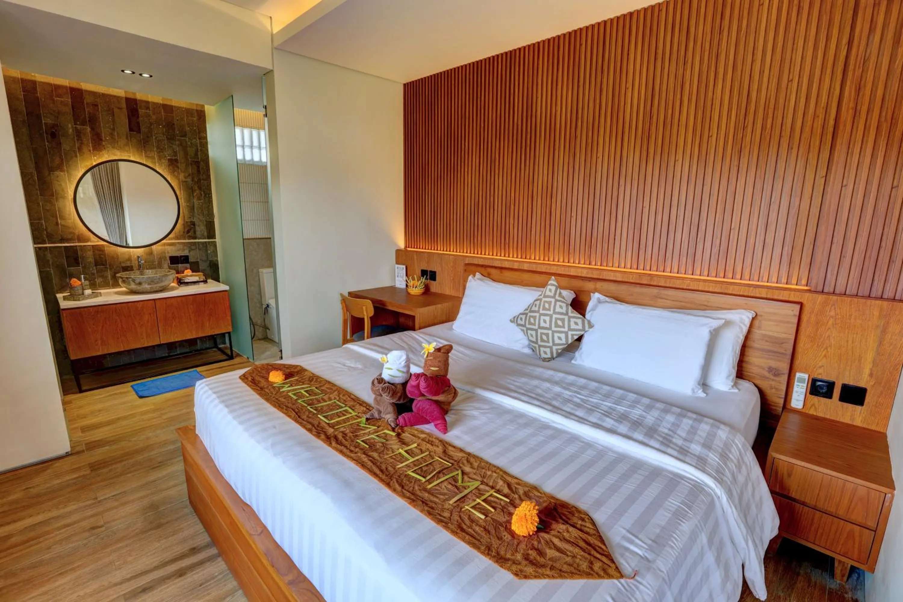 Bed in Kun - Kun Guest House Ubud