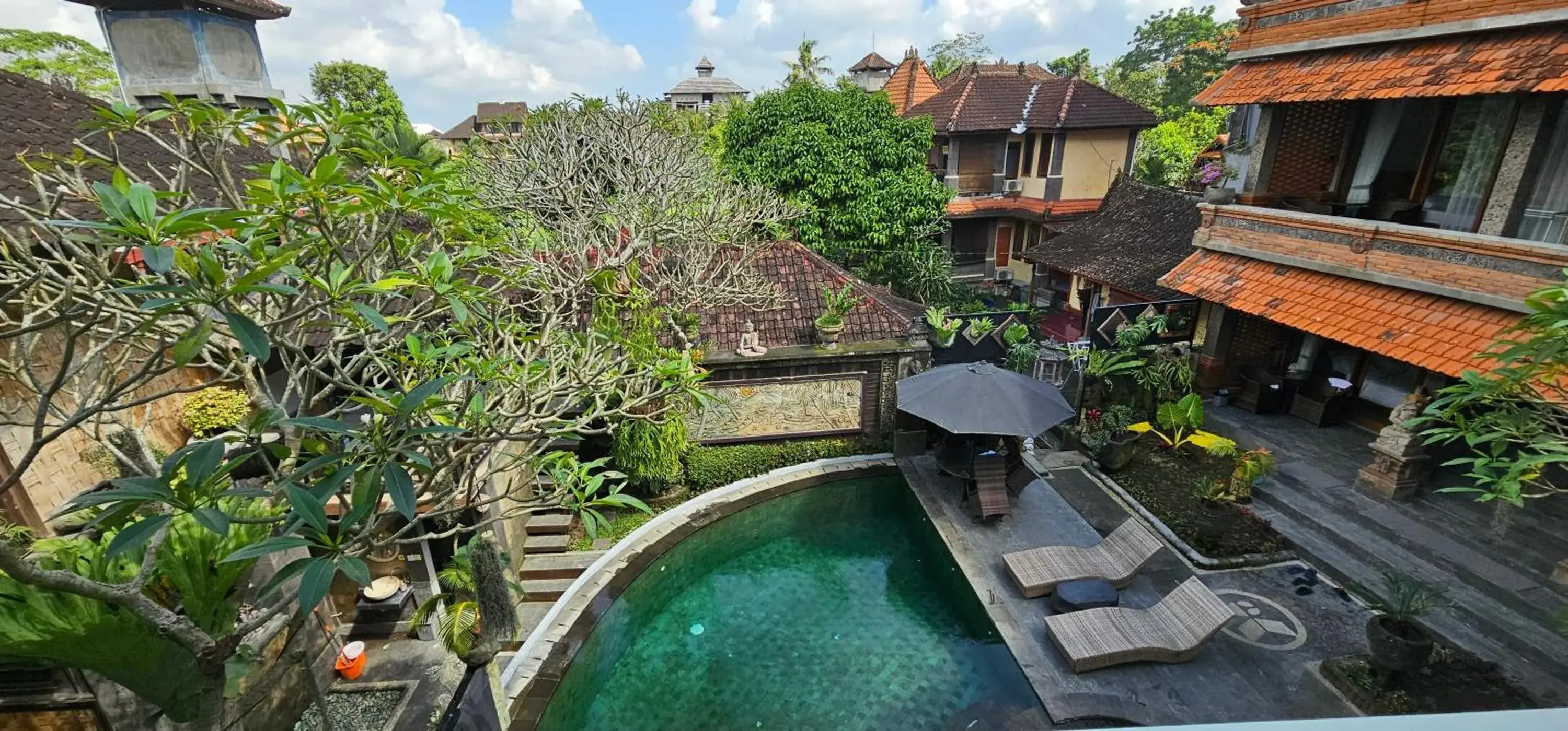 Pool view in Kun - Kun Guest House Ubud Pool view in Kun - Kun Guest House Ubud