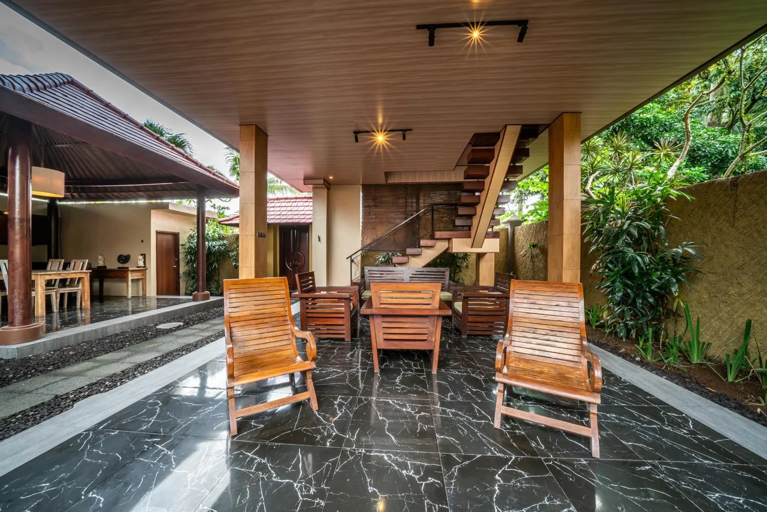 Balcony/Terrace in The Kampung Ubud Villa