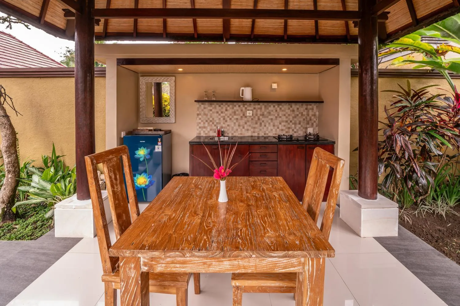 Dining area in The Kampung Ubud Villa