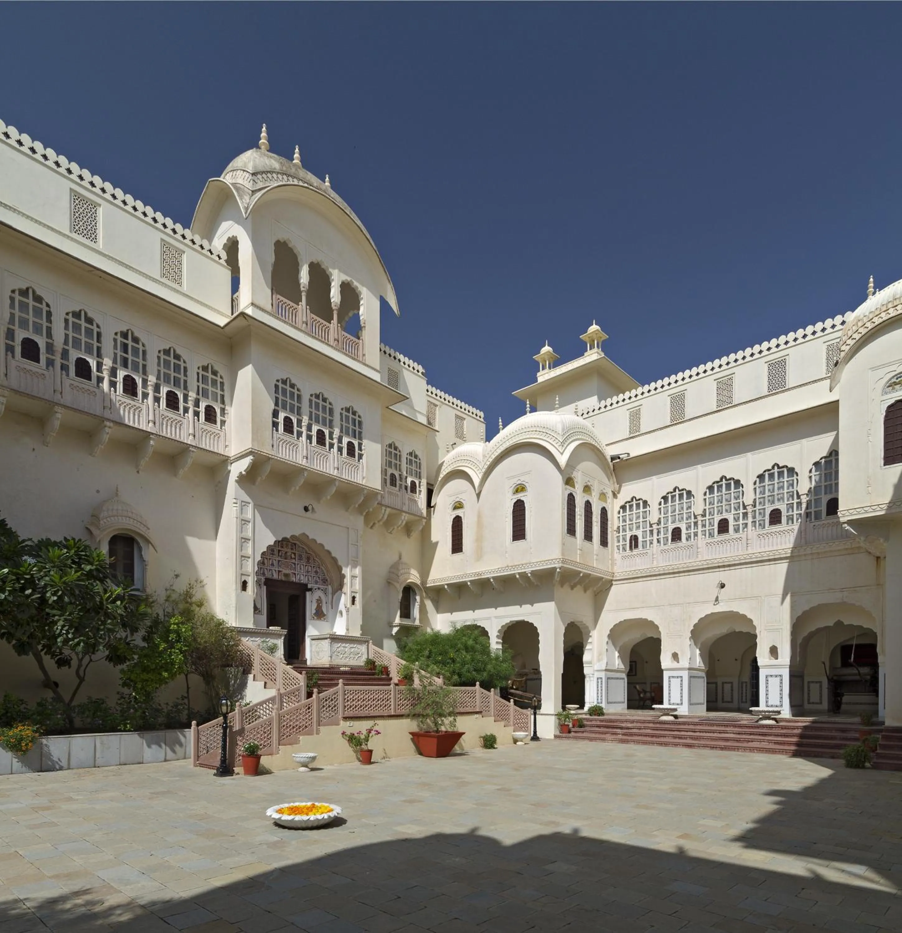 Facade/entrance in Alsisar Mahal- Heritage Hotel