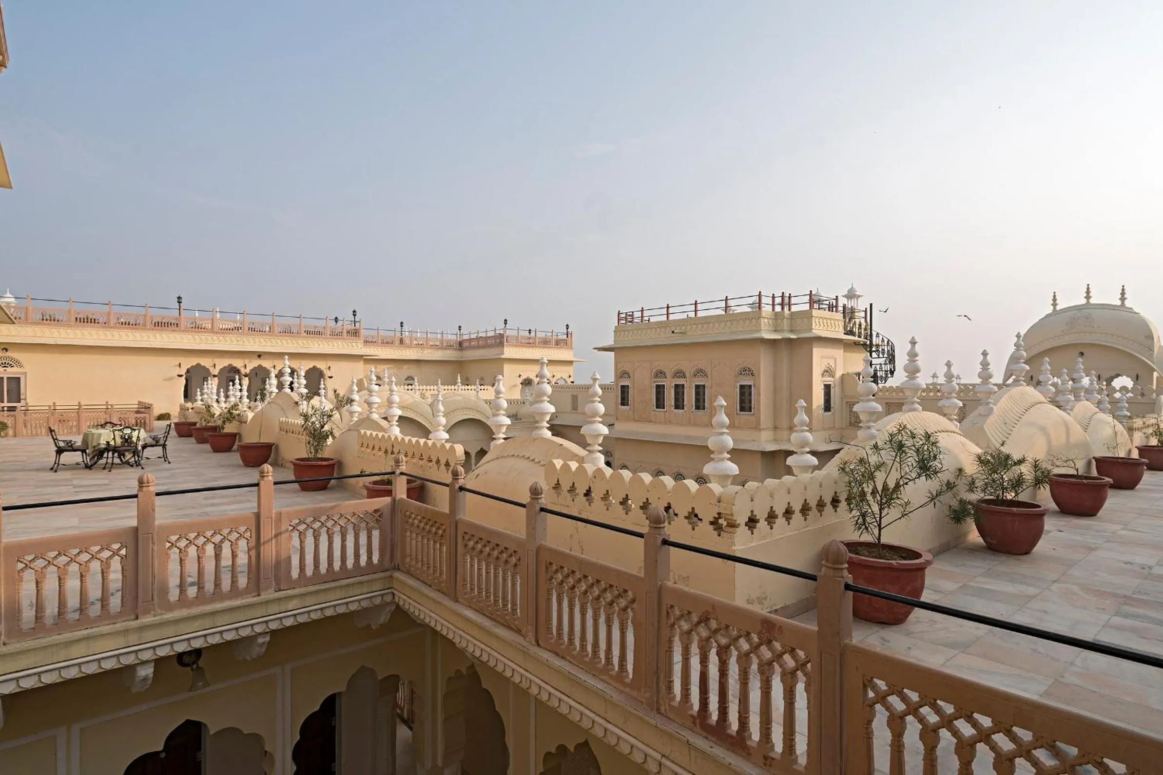 Balcony/Terrace in Alsisar Mahal- Heritage Hotel