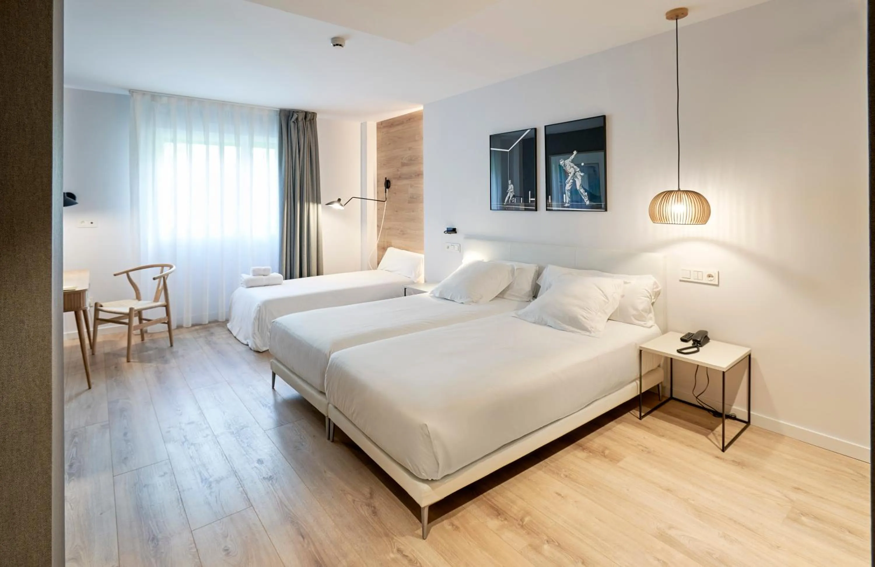 Bedroom, Bed in Hotel Bide Bide Tolosa