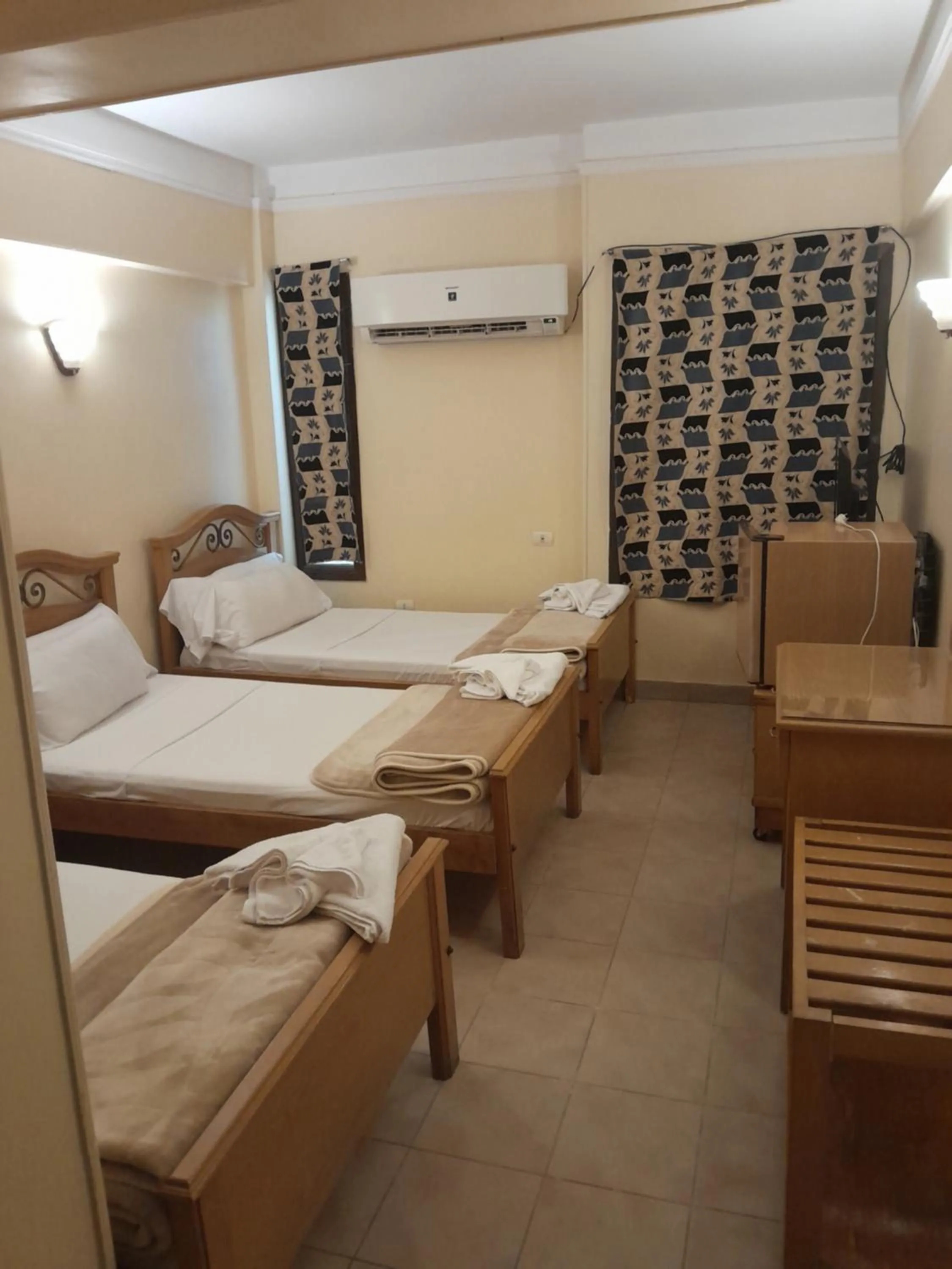 Bed in Applicators Hotel