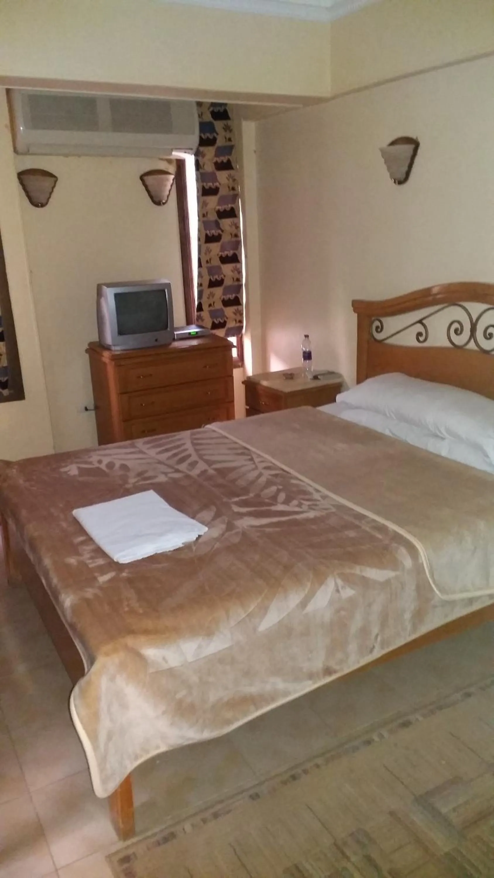 Bed in Applicators Hotel