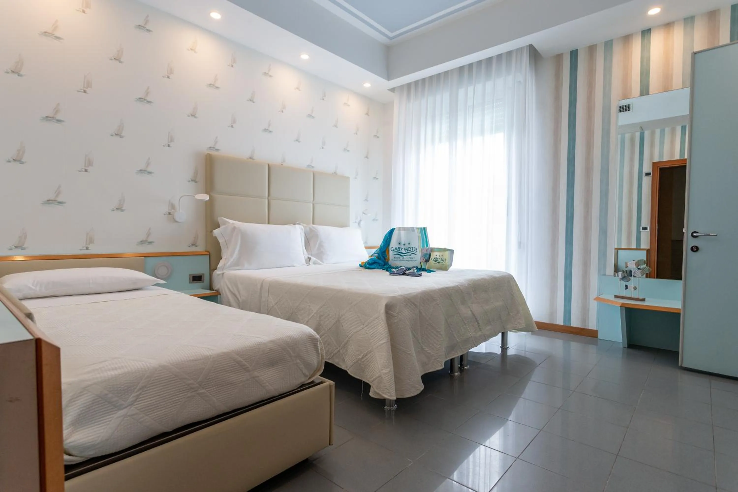 Bedroom, Bed in Hotel Gaby