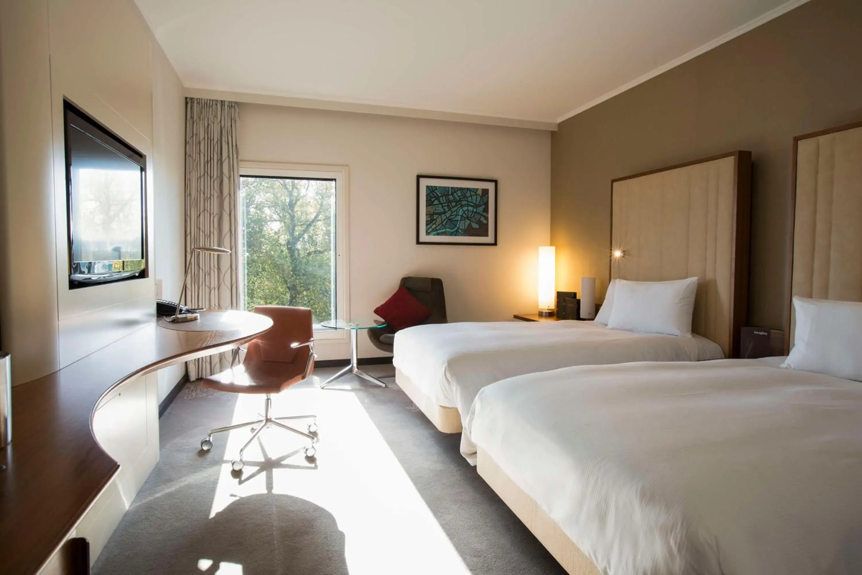 Bed in Hilton London Heathrow Airport Terminal 5 Bed in Hilton London Heathrow Airport Terminal 5