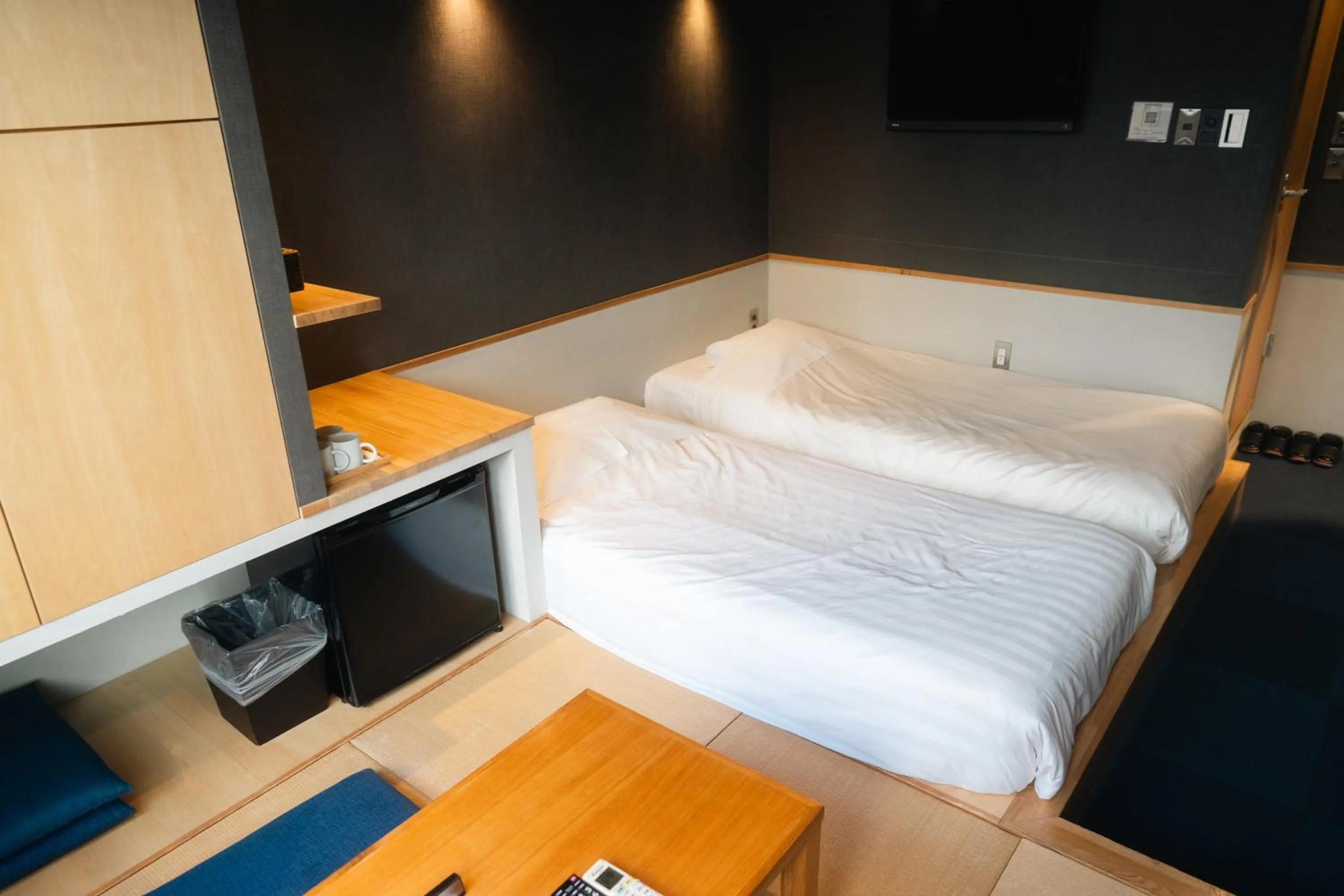 Bed in Yumoto Station Hotel MIRAHAKONE