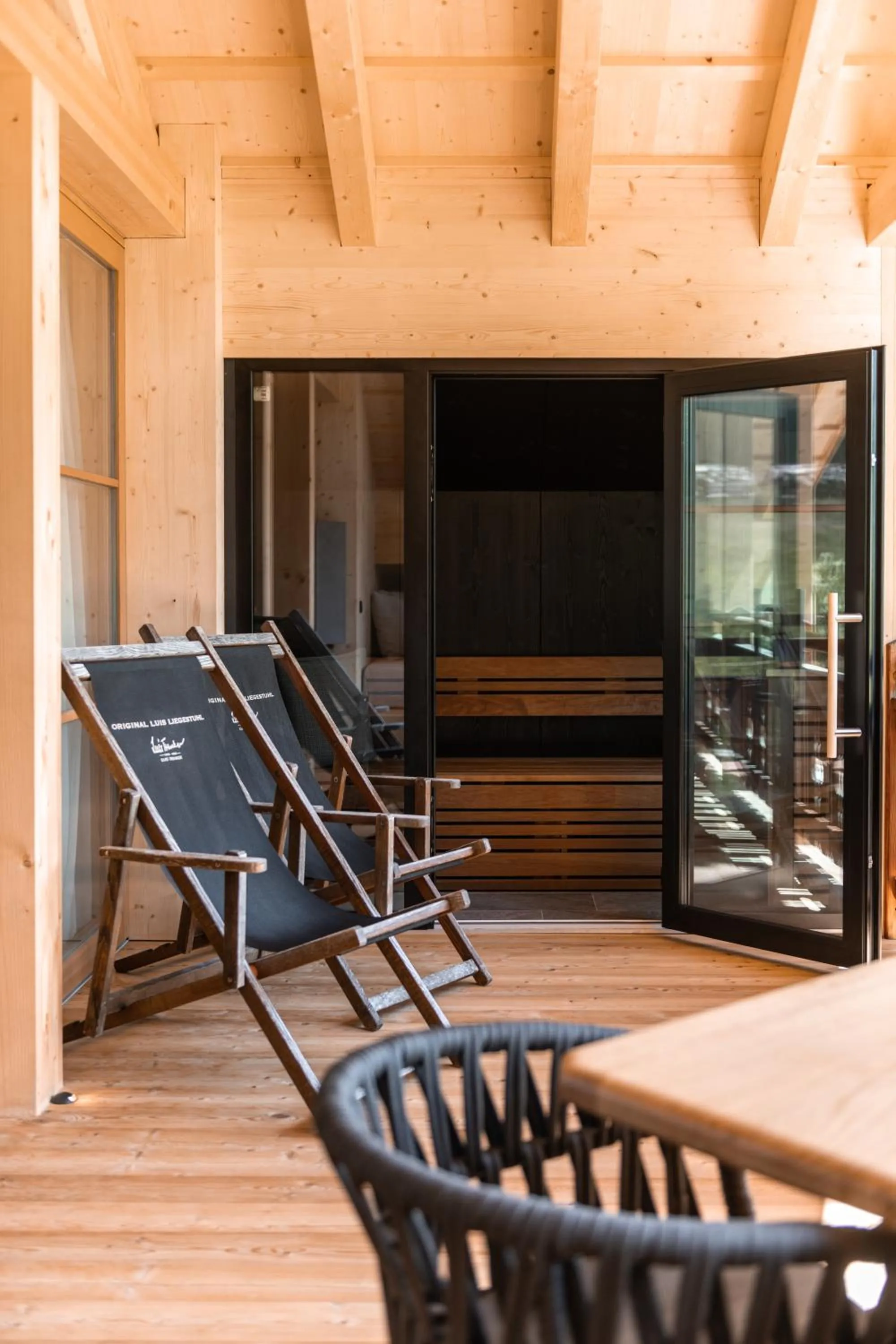 Sauna in Dolomites Living Hotel Tirler