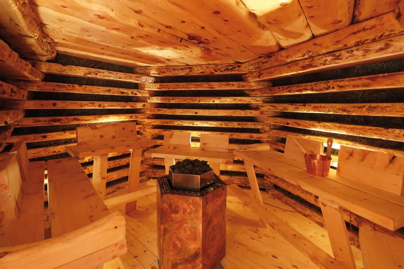 Sauna in Dolomites Living Hotel Tirler
