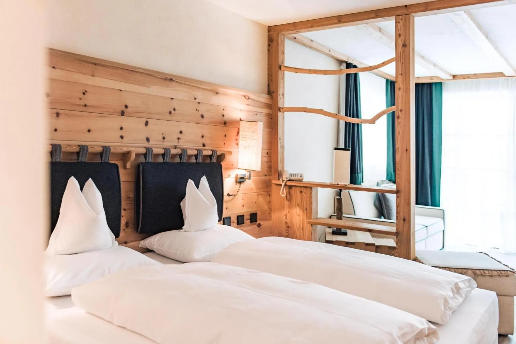 Bed in Dolomites Living Hotel Tirler