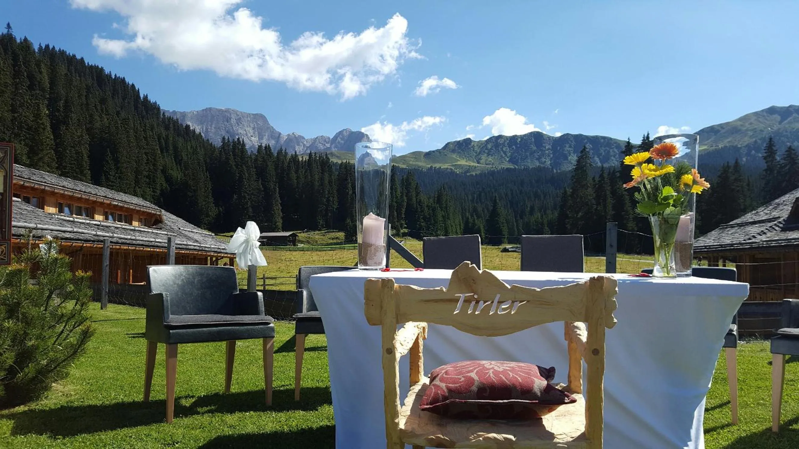 Garden in Dolomites Living Hotel Tirler