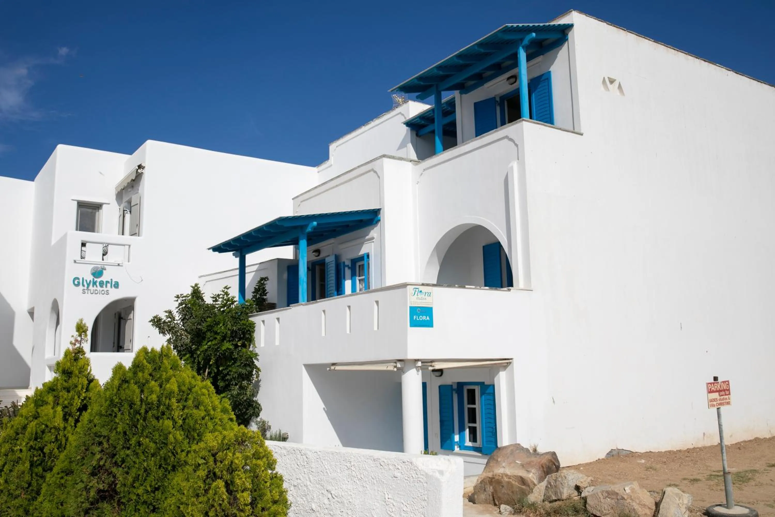 Property building in Flora Apartments & Studios