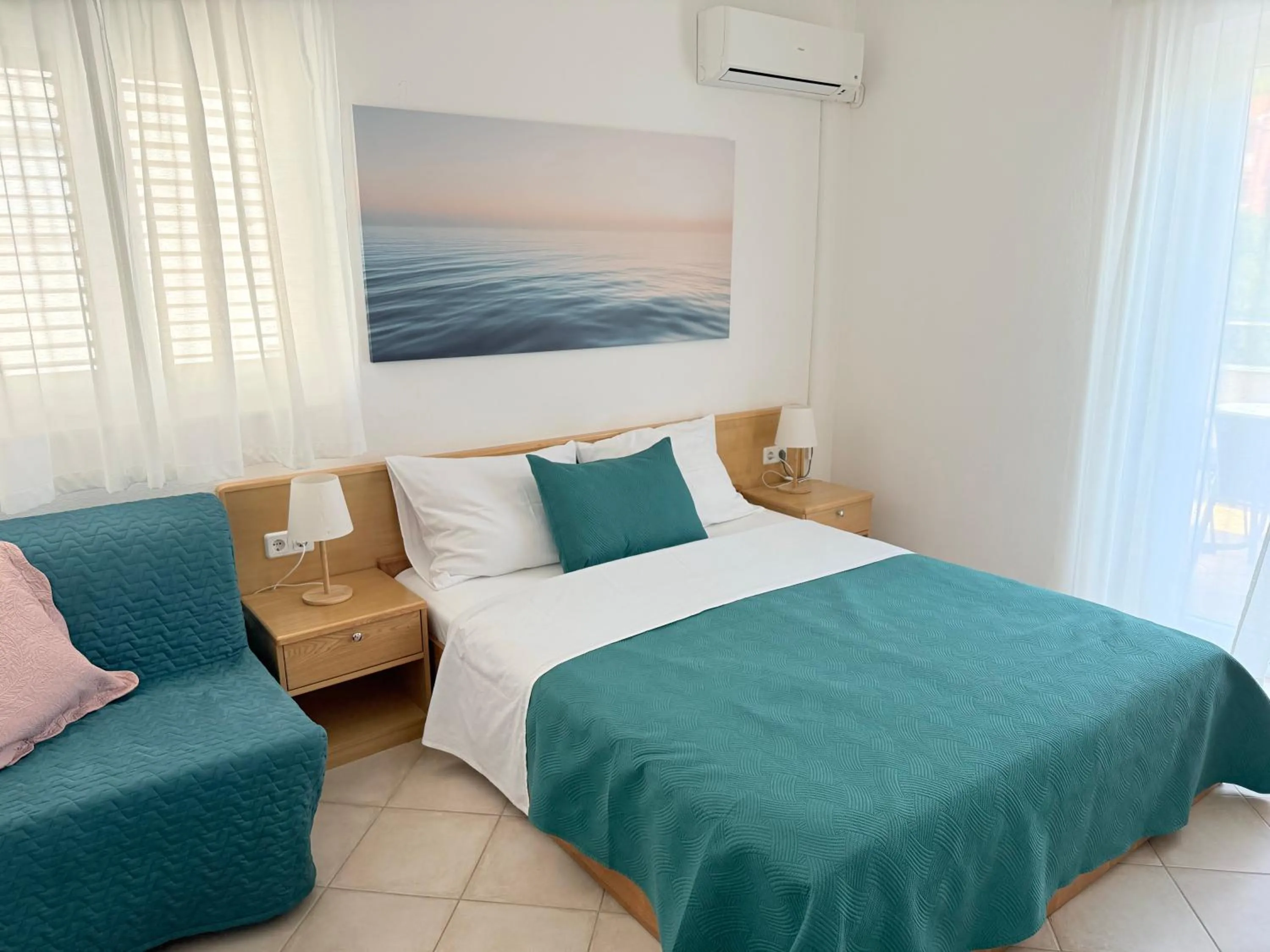 Bedroom, Bed in Apartments Čuljak Rab