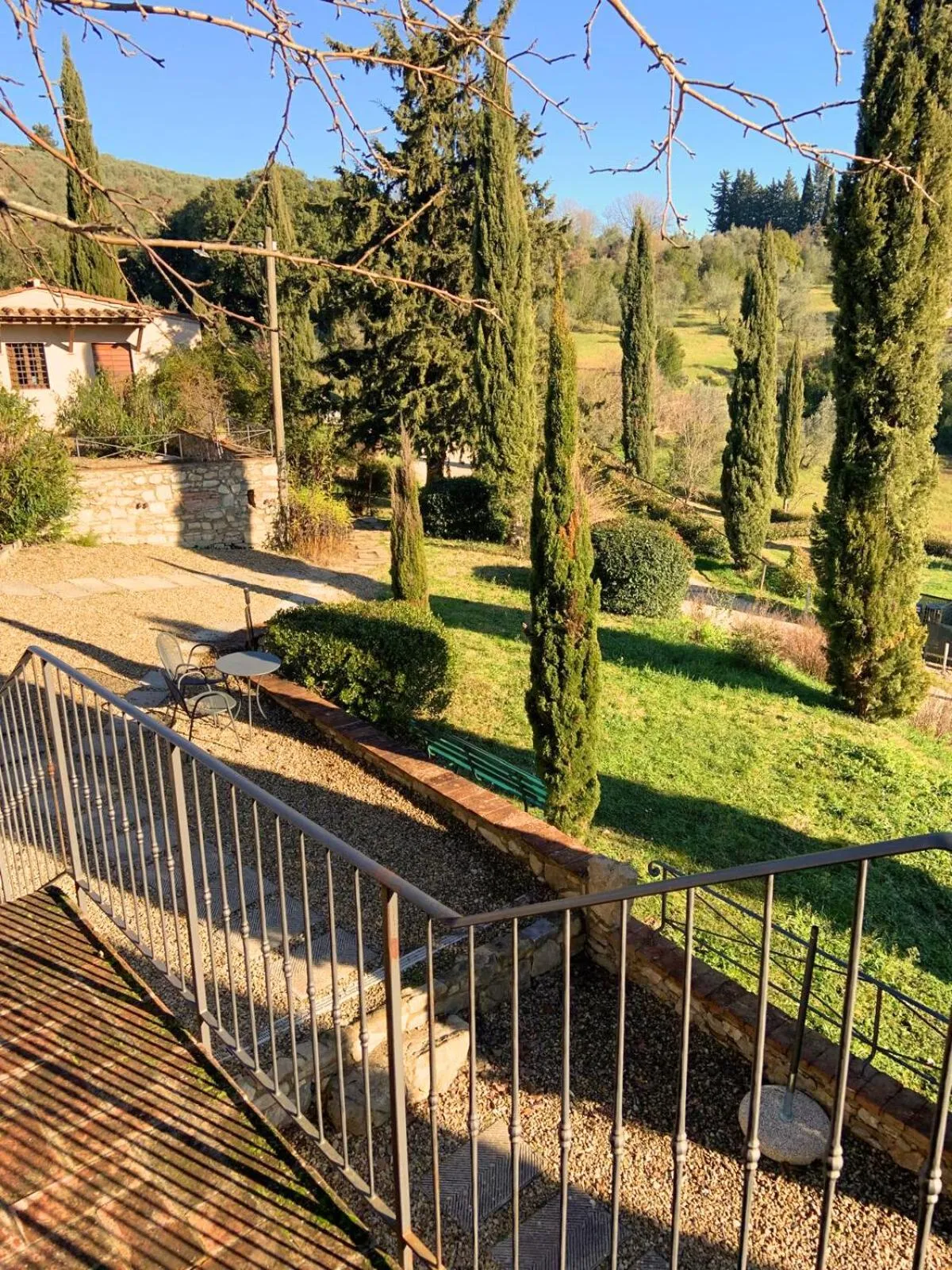 Garden view in Borgo Bottaia
