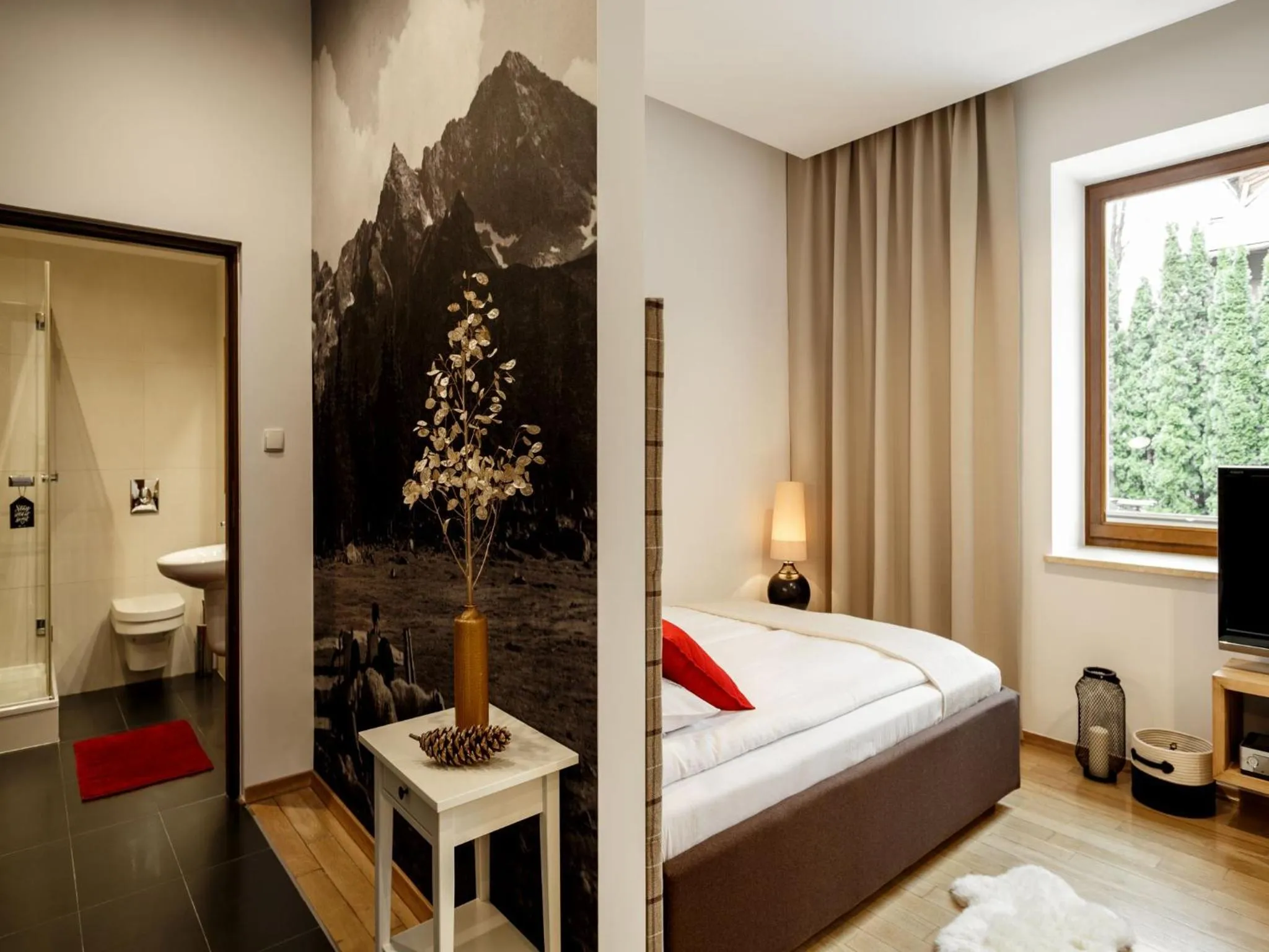 Bathroom, Bed in TatryTOP Radowid basen sauna