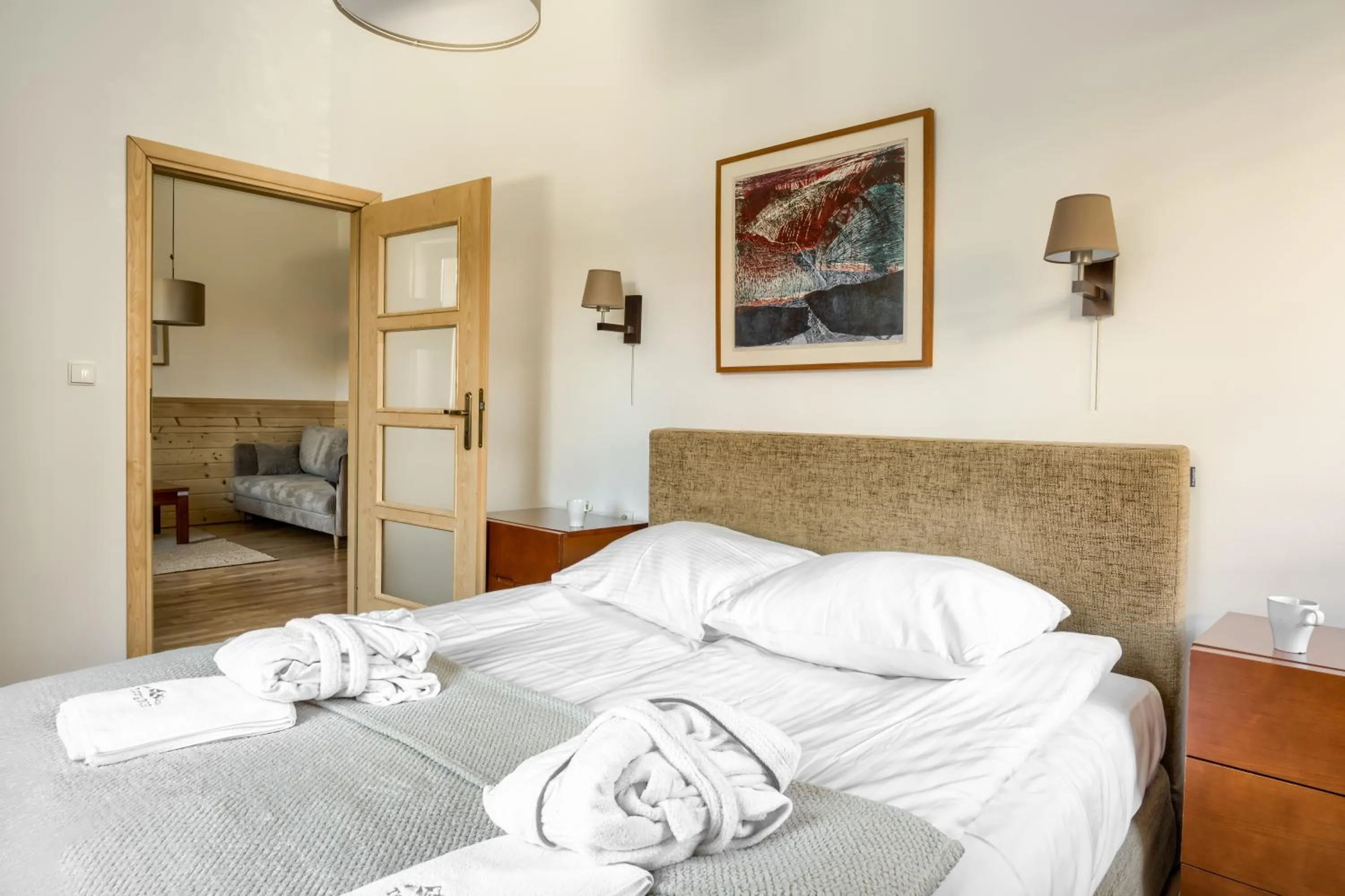 Bedroom, Bed in TatryTOP Radowid basen sauna