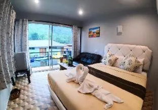 Bed in River Hill Side Resort