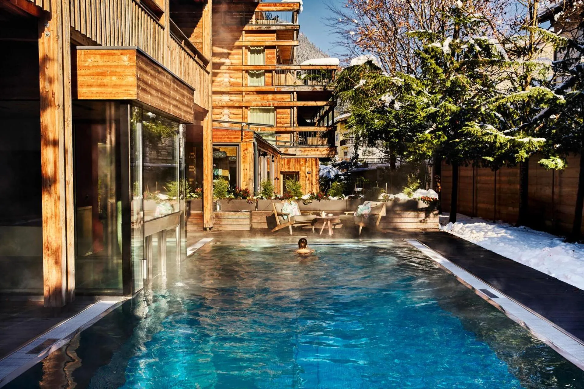 Swimming pool in Small Luxury Hotel of the World - DasPosthotel