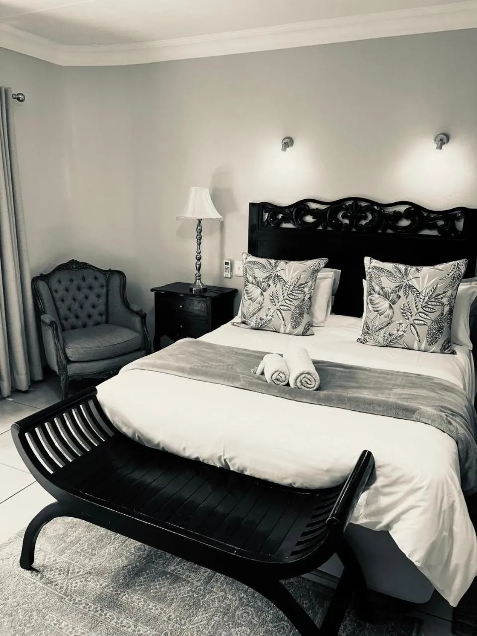 Bed in Del Roza Guest House