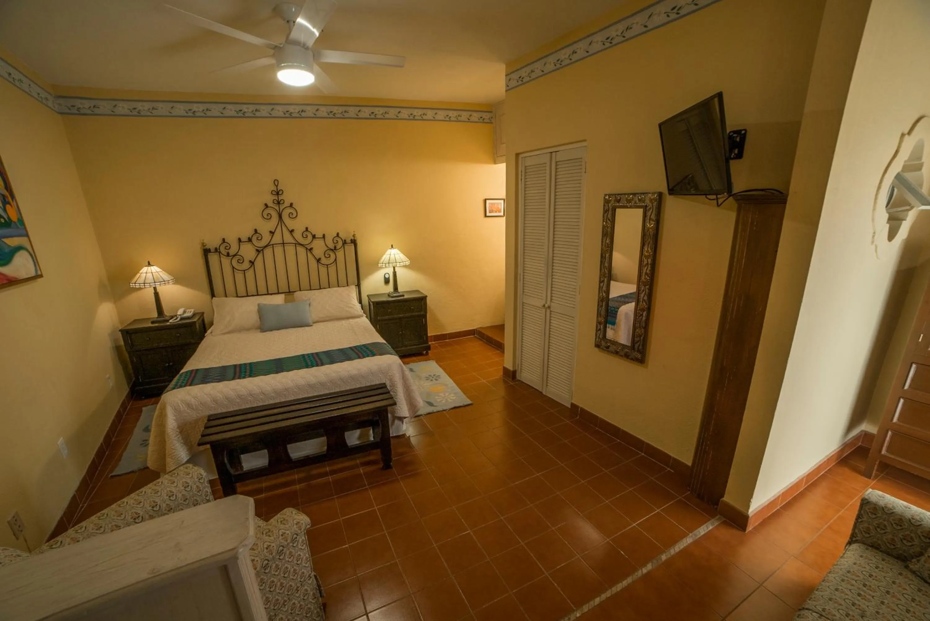 Bedroom, Bed in Villa Mirasol