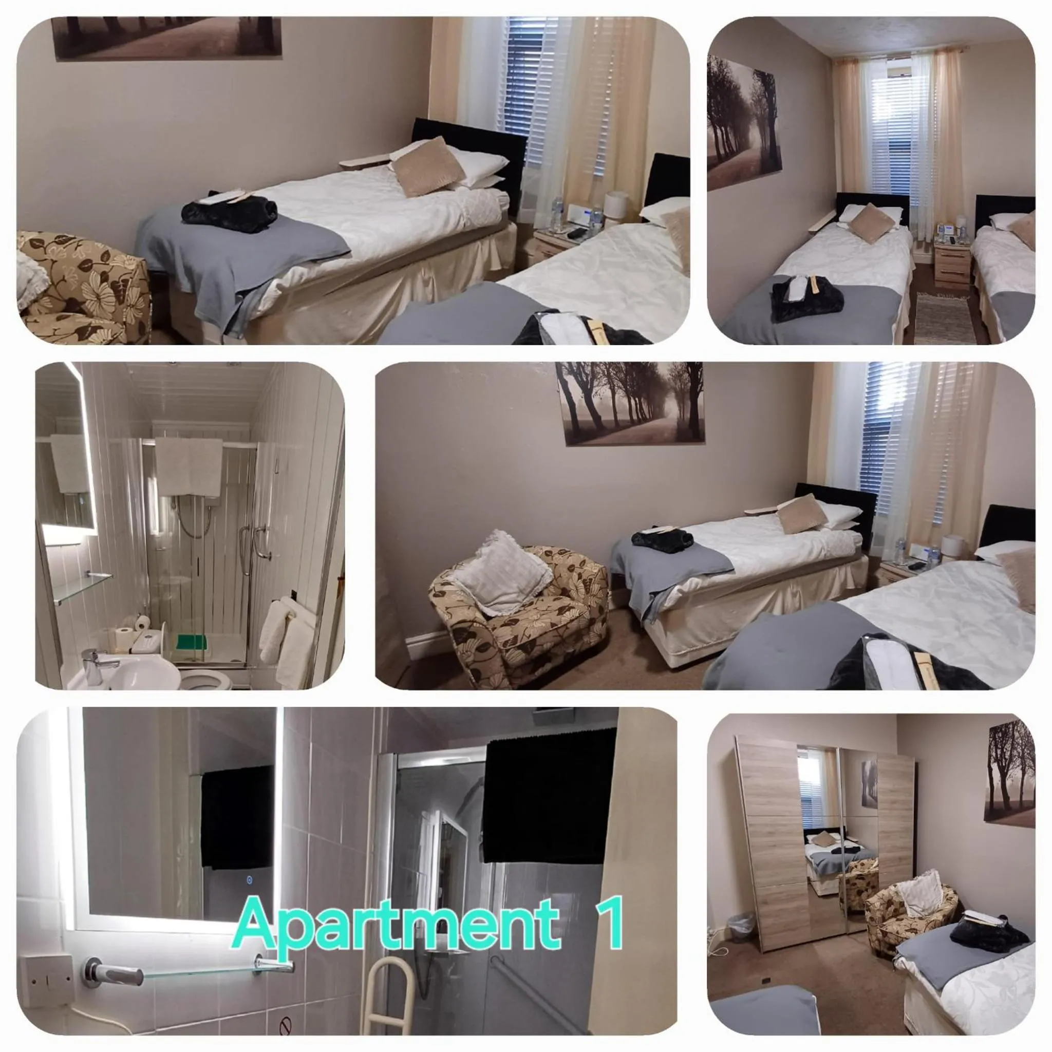 Bed in Morwenna Holiday Apartments