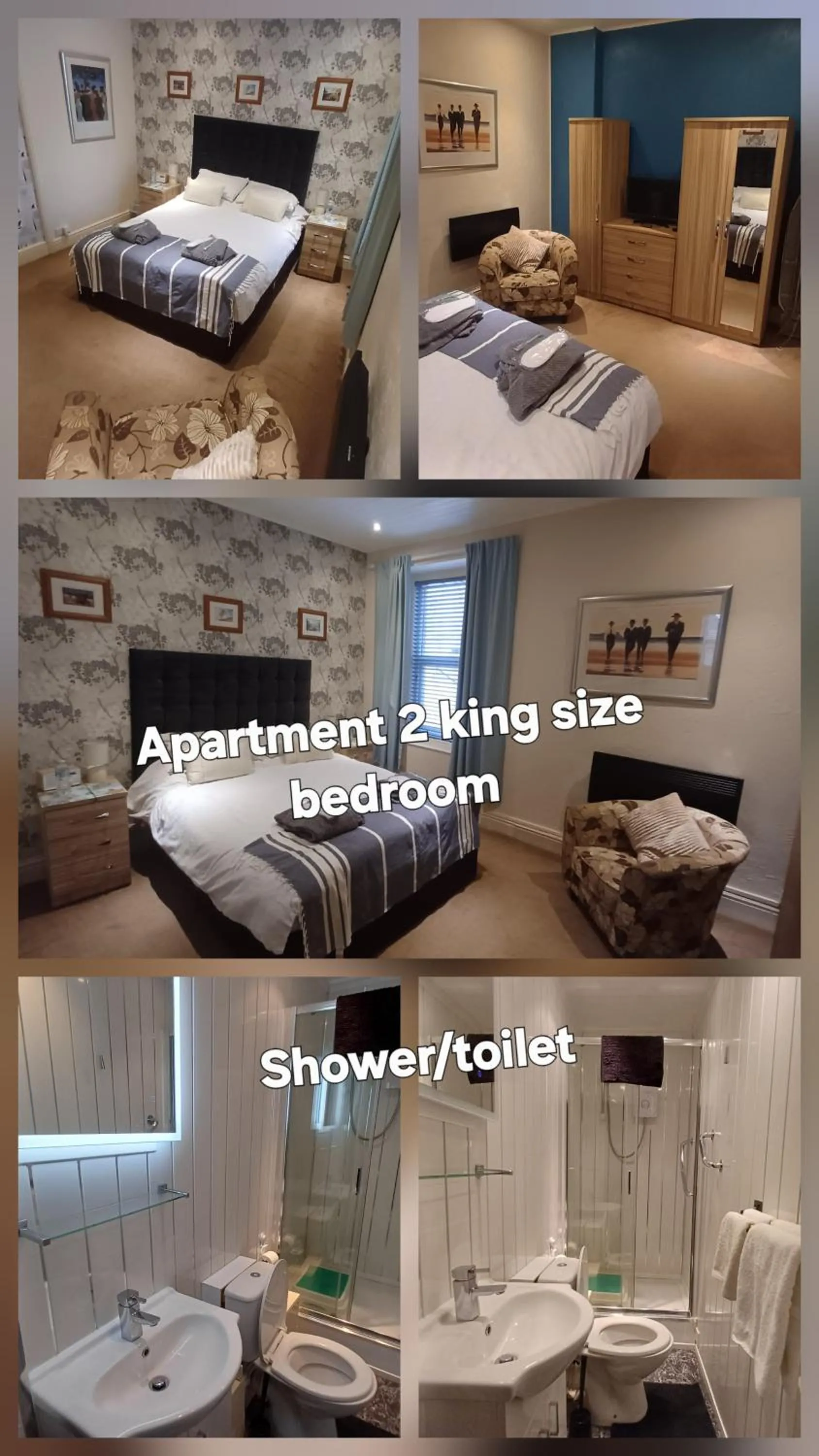 Bed in Morwenna Holiday Apartments