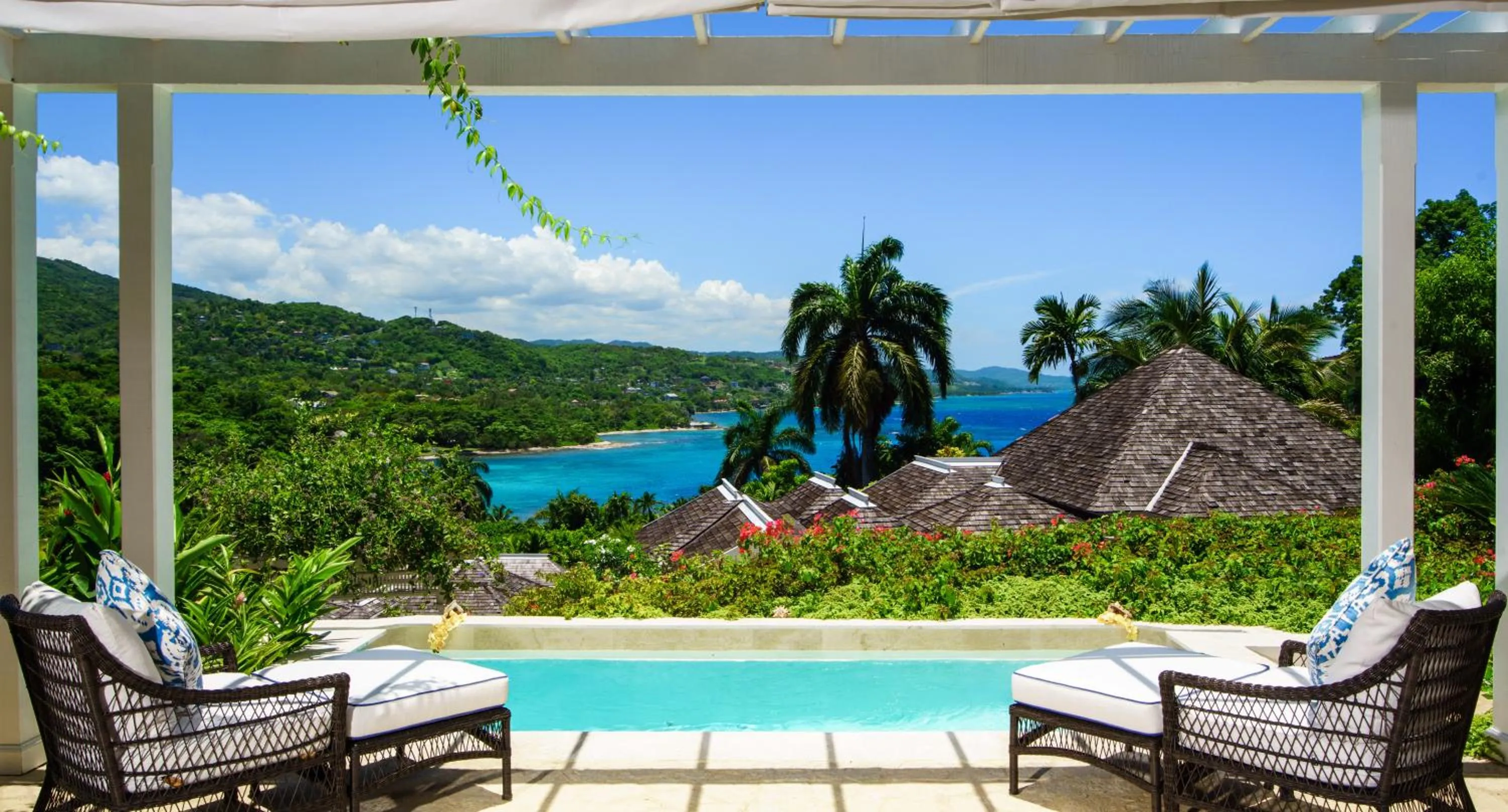 Pool view in Round Hill Hotel & Villas