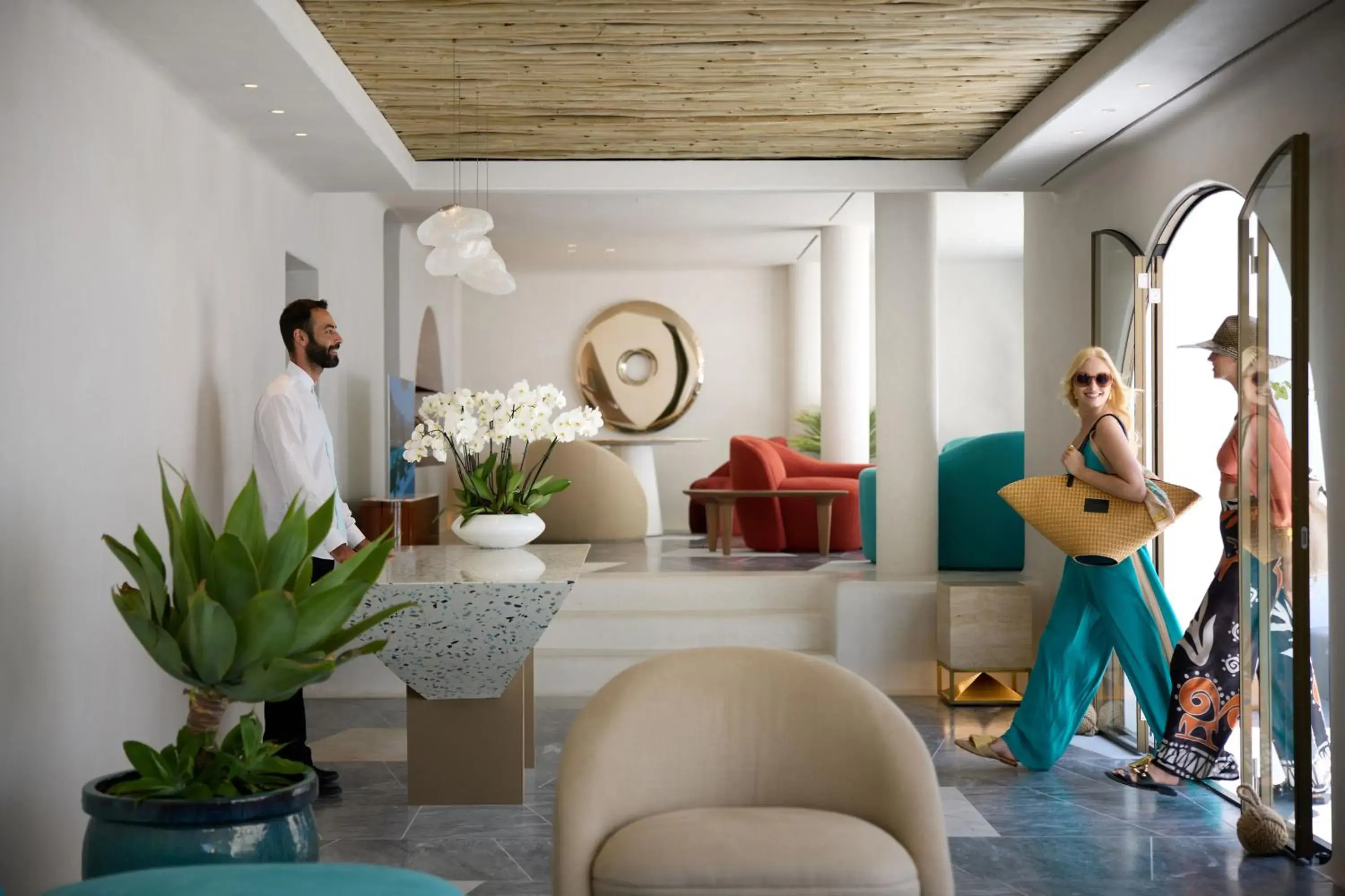 Living room in Nammos Hotel Mykonos Living room in Nammos Hotel Mykonos