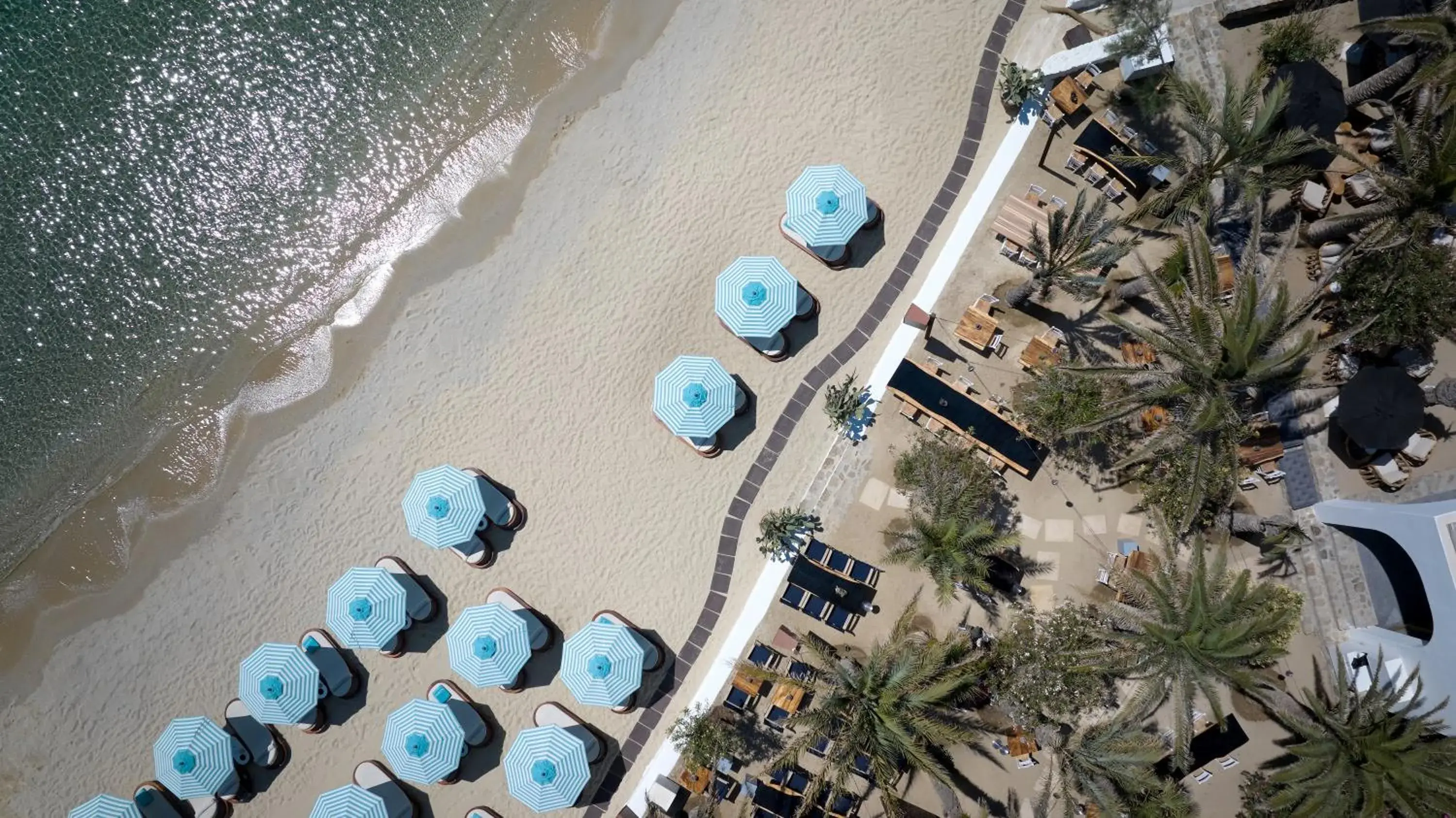 sunbed in Nammos Hotel Mykonos sunbed in Nammos Hotel Mykonos