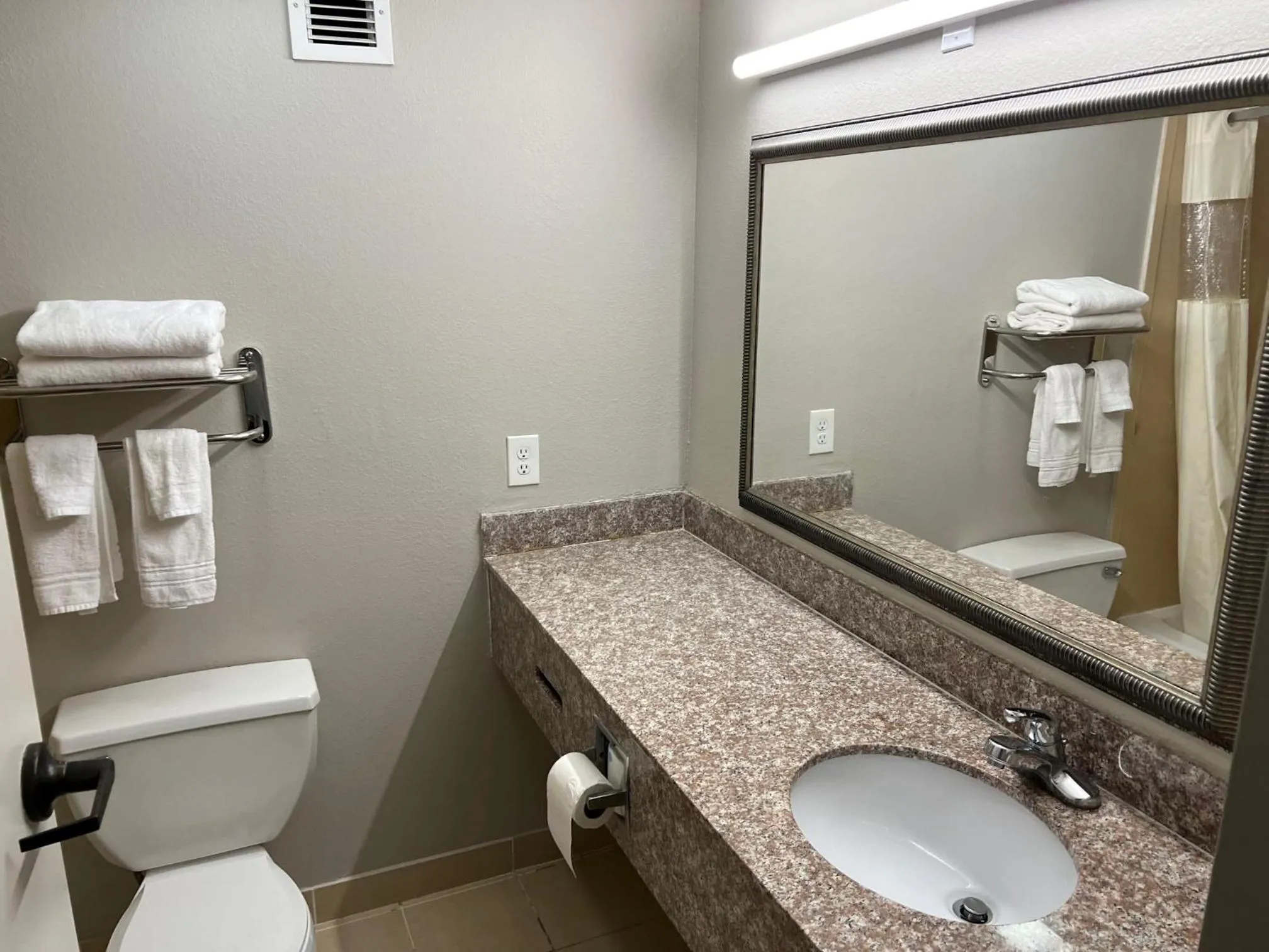 Bathroom in Days Inn by Wyndham LaPlace- New Orleans