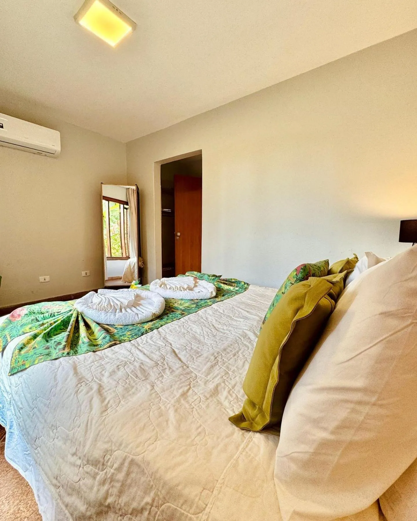 Bed in Pousada Casa das Flores