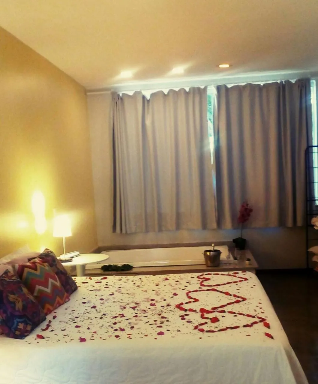 Bed in Pousada Casa das Flores