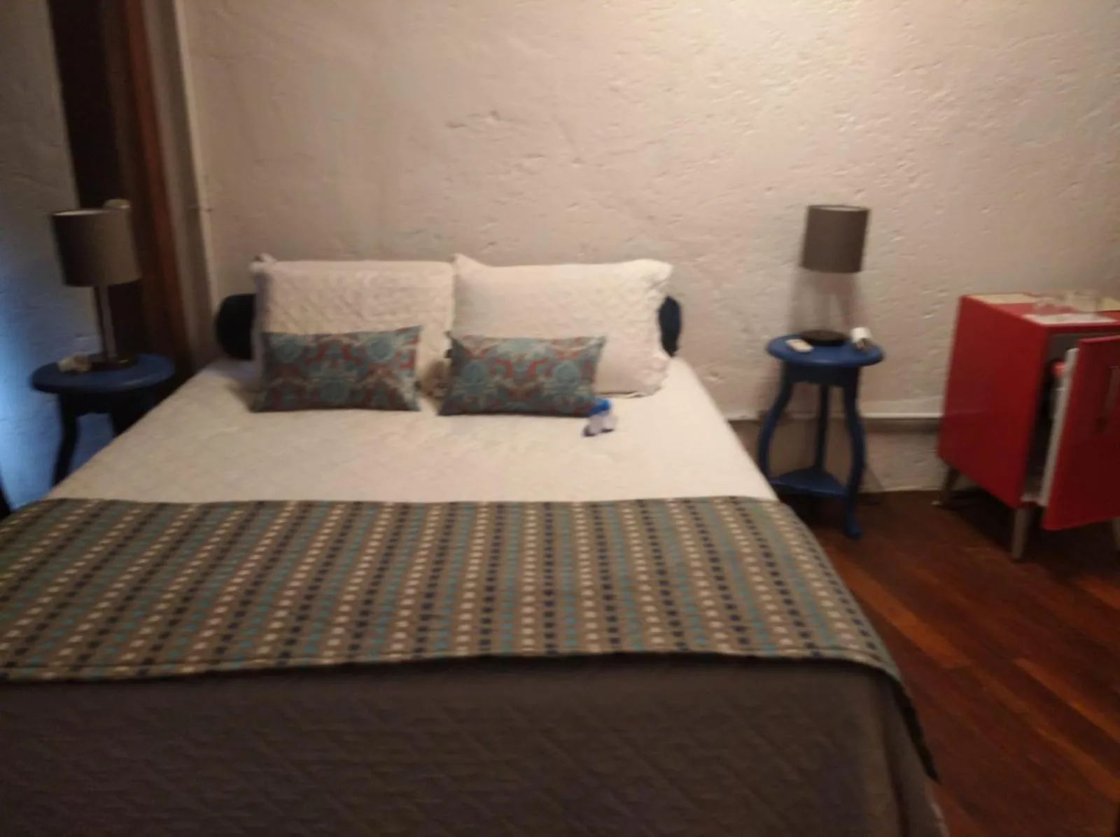 Bed in Pousada Casa das Flores