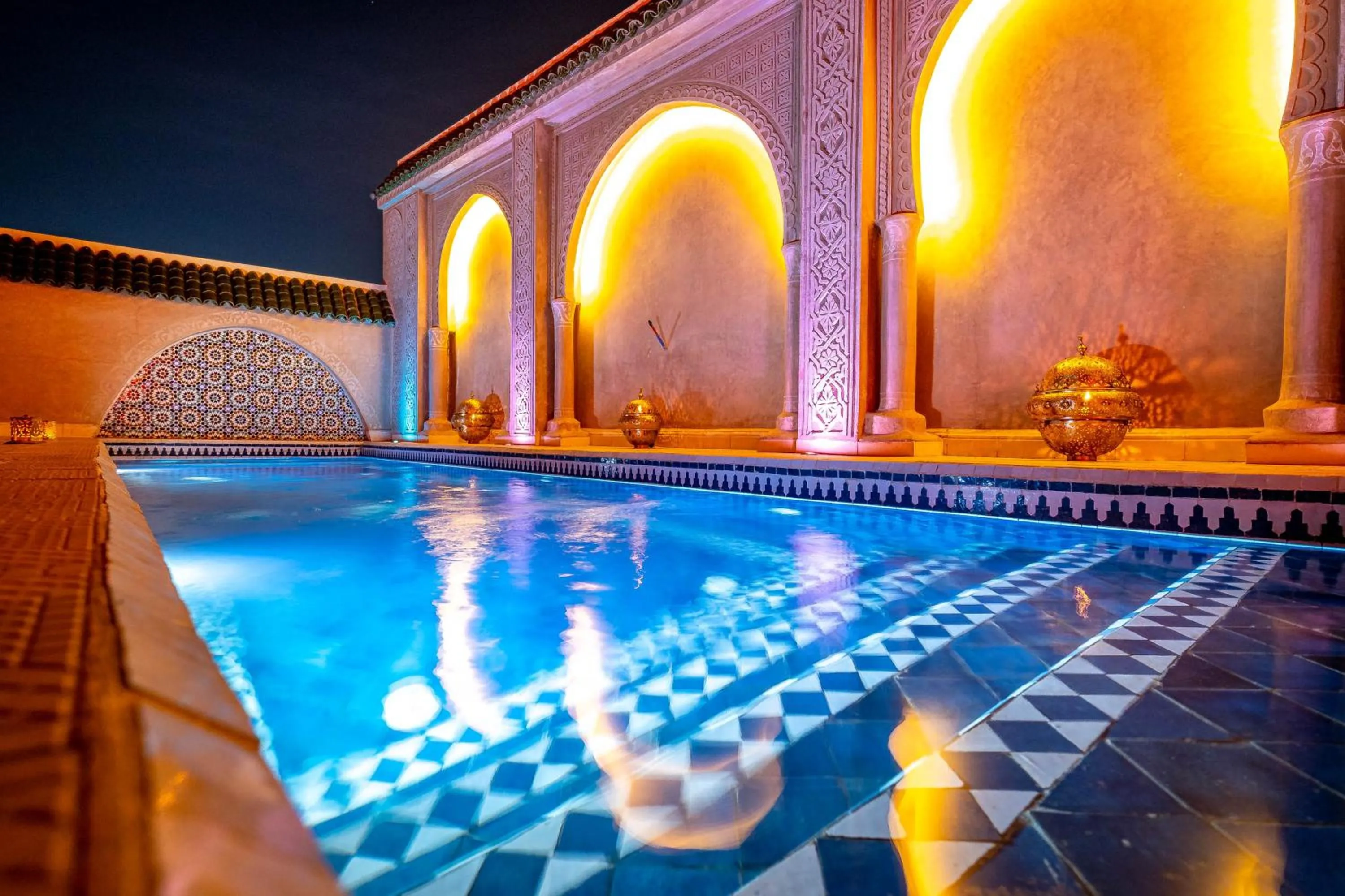 Pool view in Riad Hamdane Rooftop & SPA