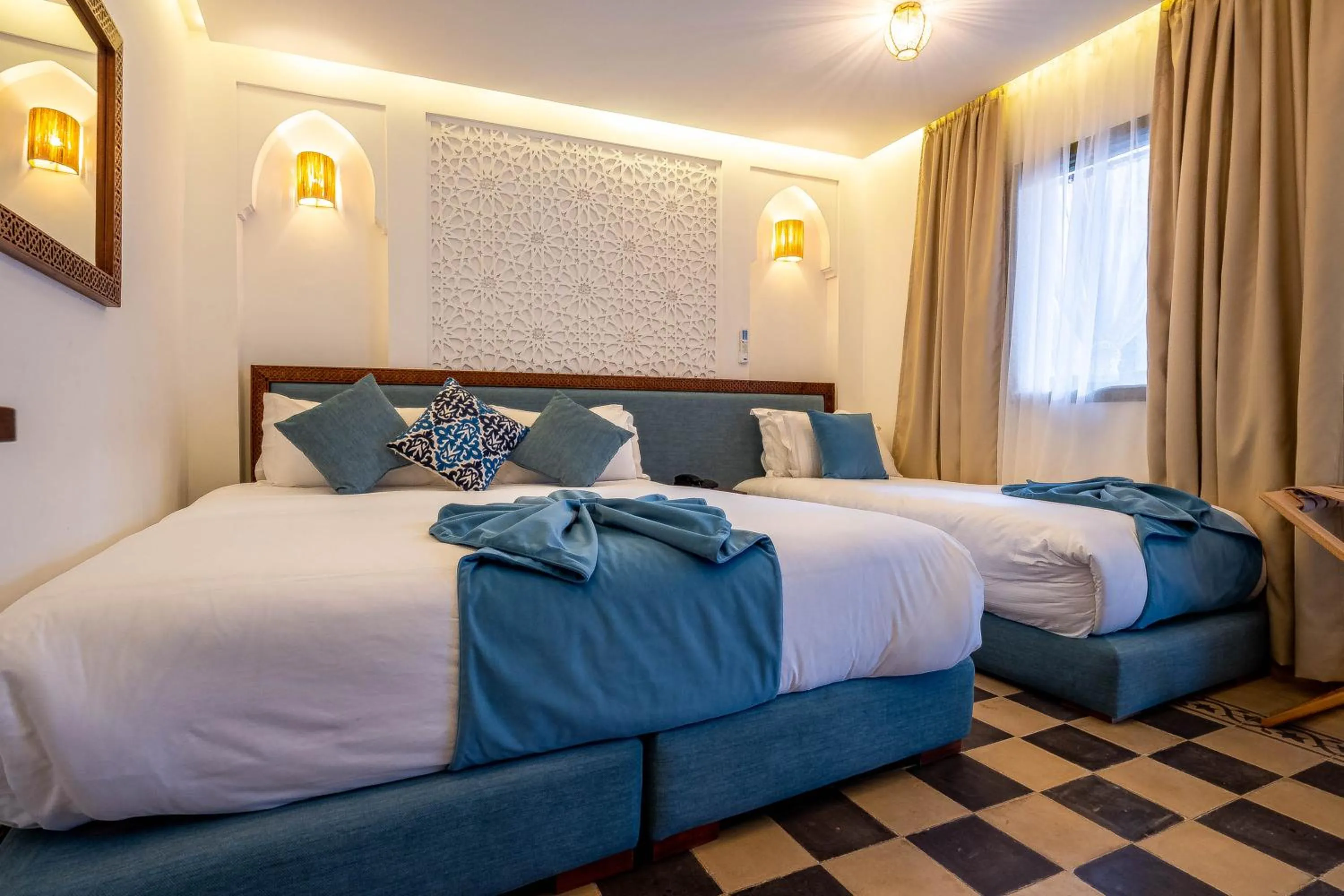 Bed in Riad Hamdane Rooftop & SPA