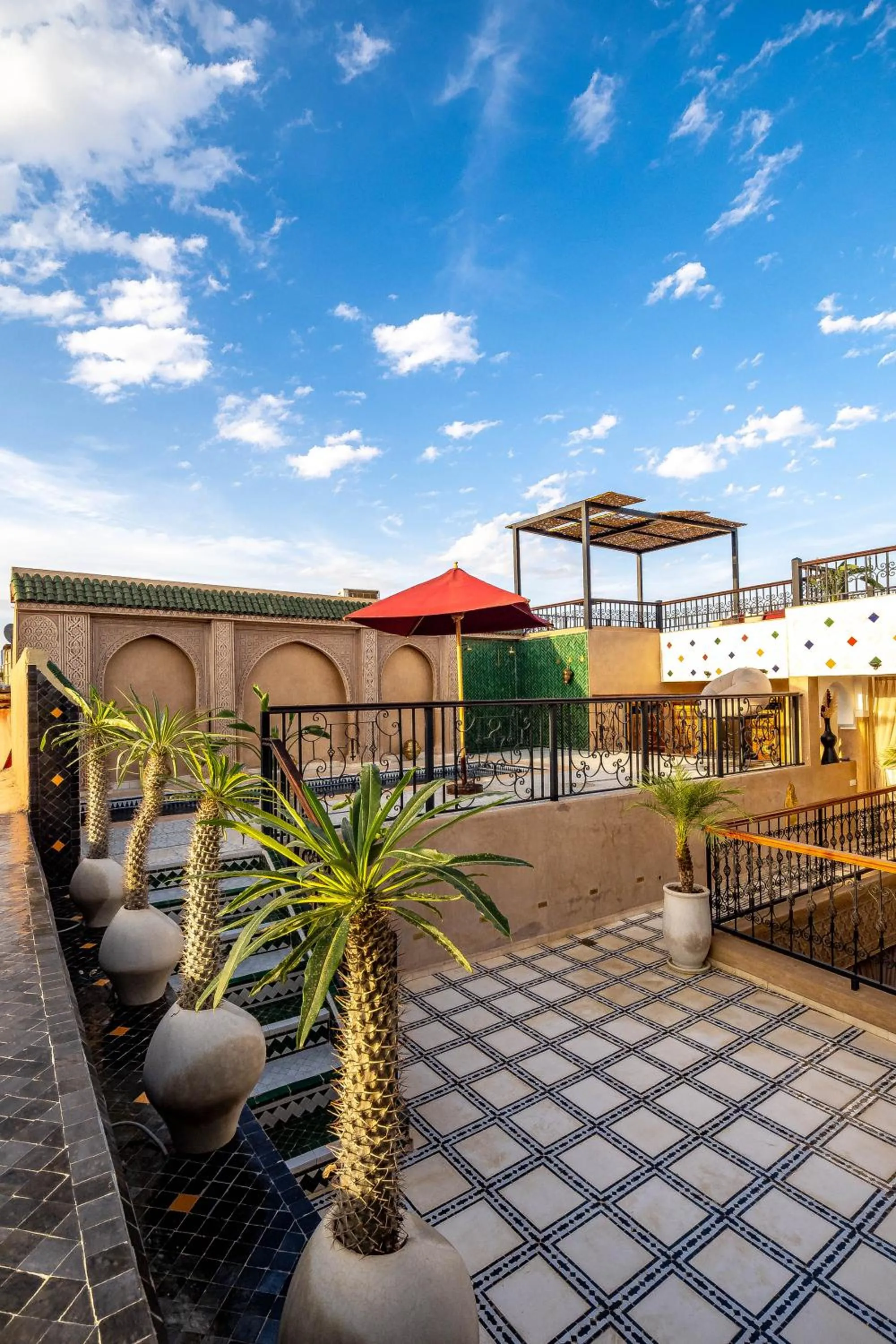 Patio in Riad Hamdane Rooftop & SPA