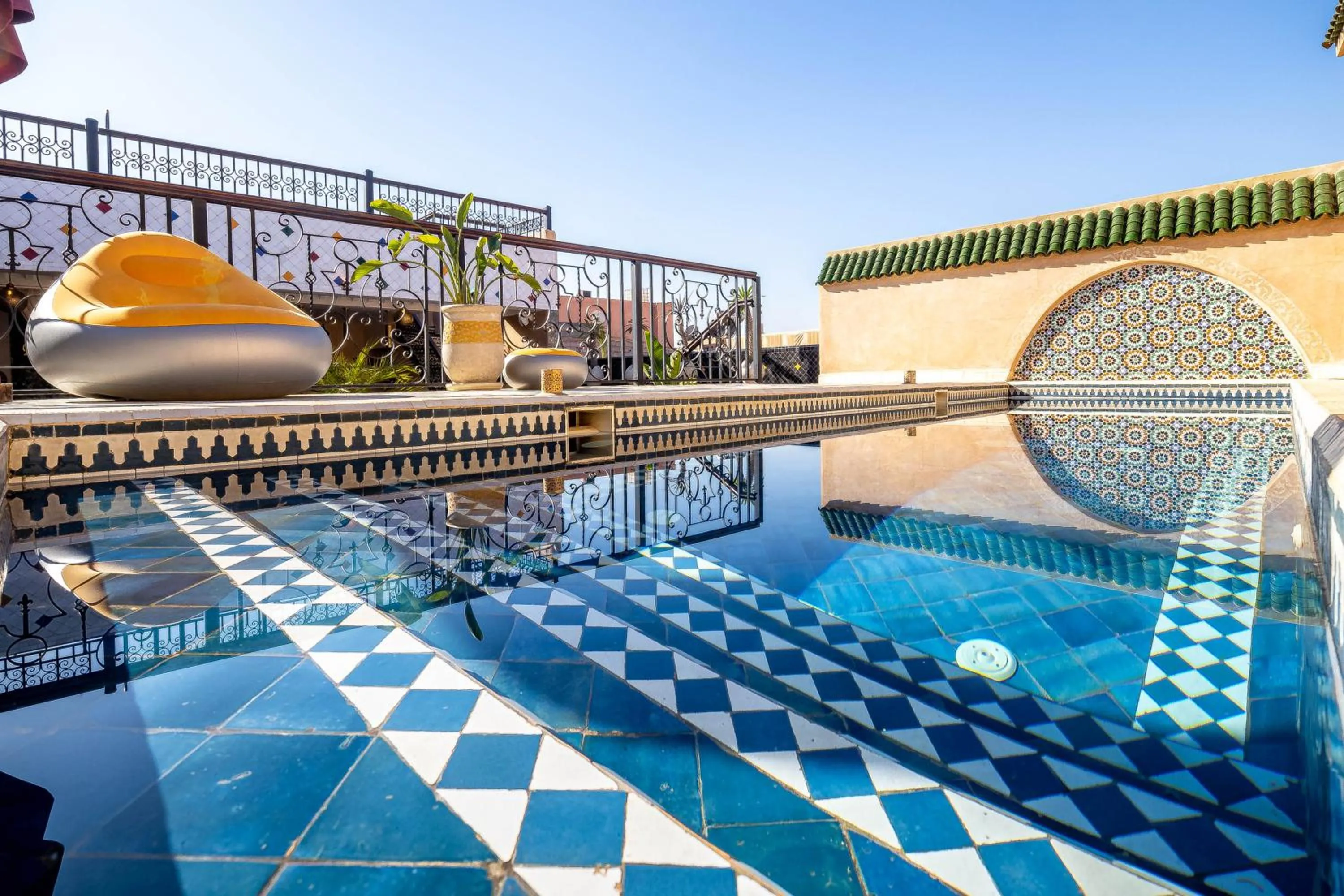 Balcony/Terrace in Riad Hamdane Rooftop & SPA