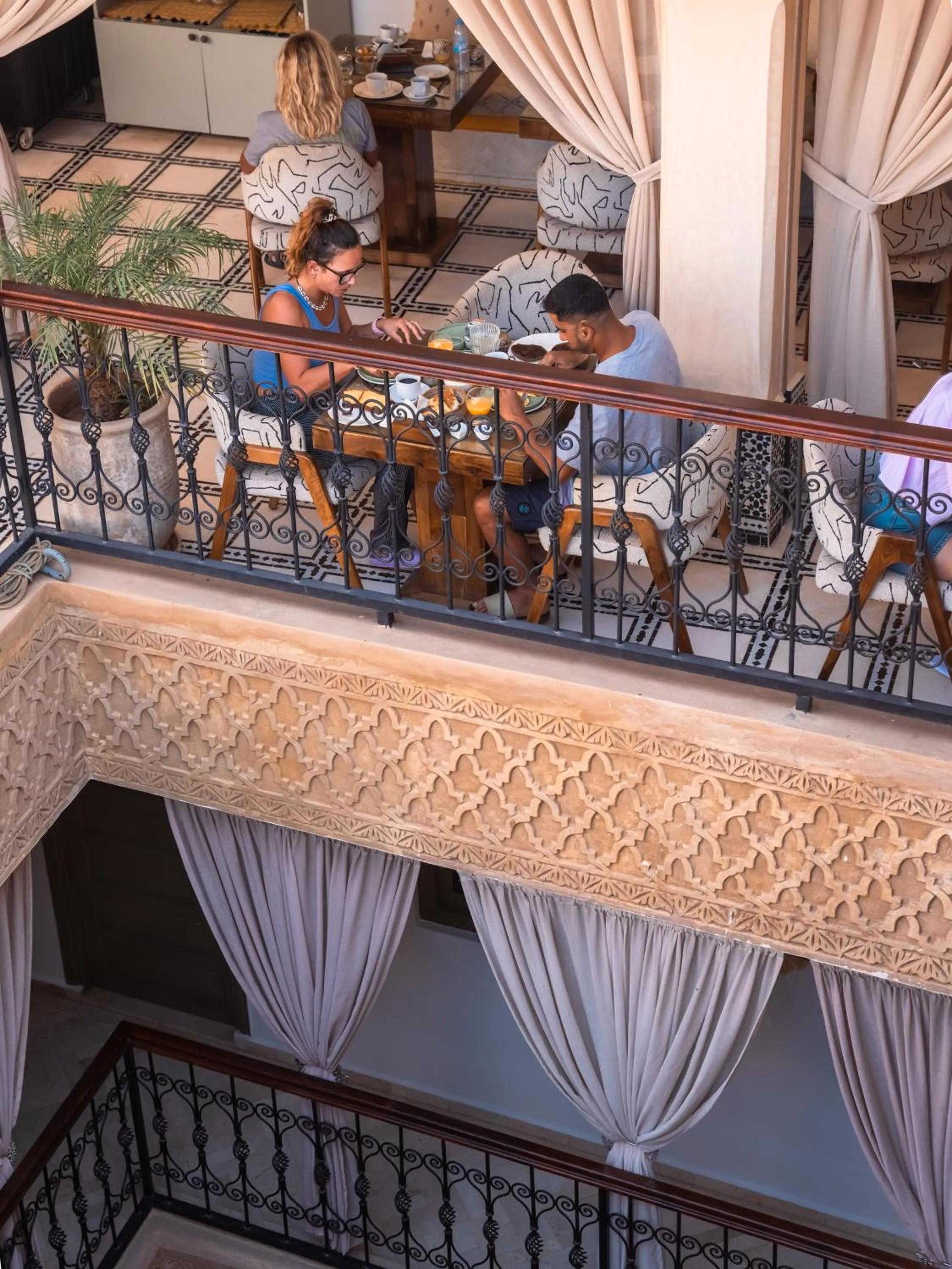 Patio in Riad Hamdane Rooftop & SPA
