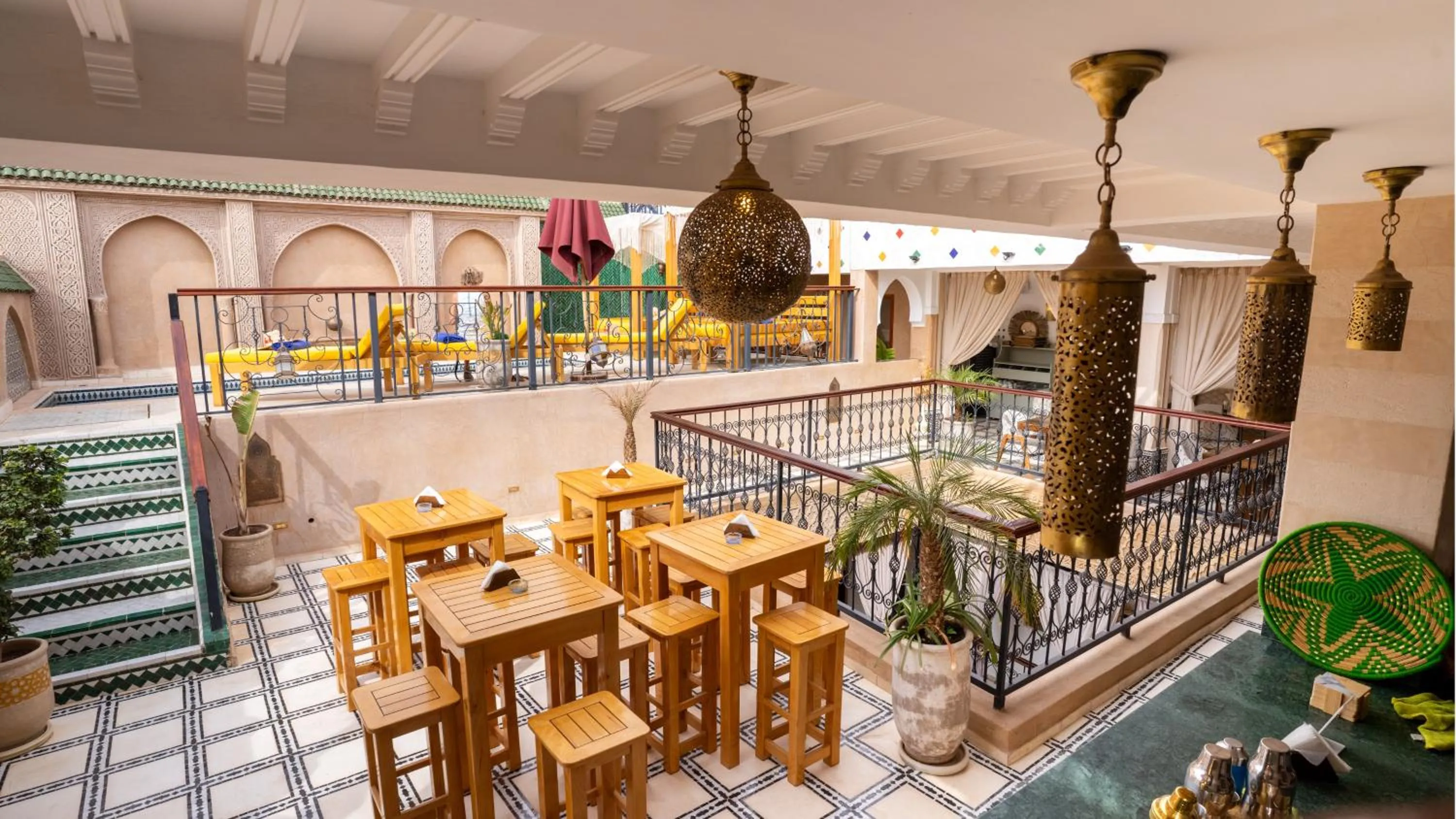 Patio in Riad Hamdane Rooftop & SPA