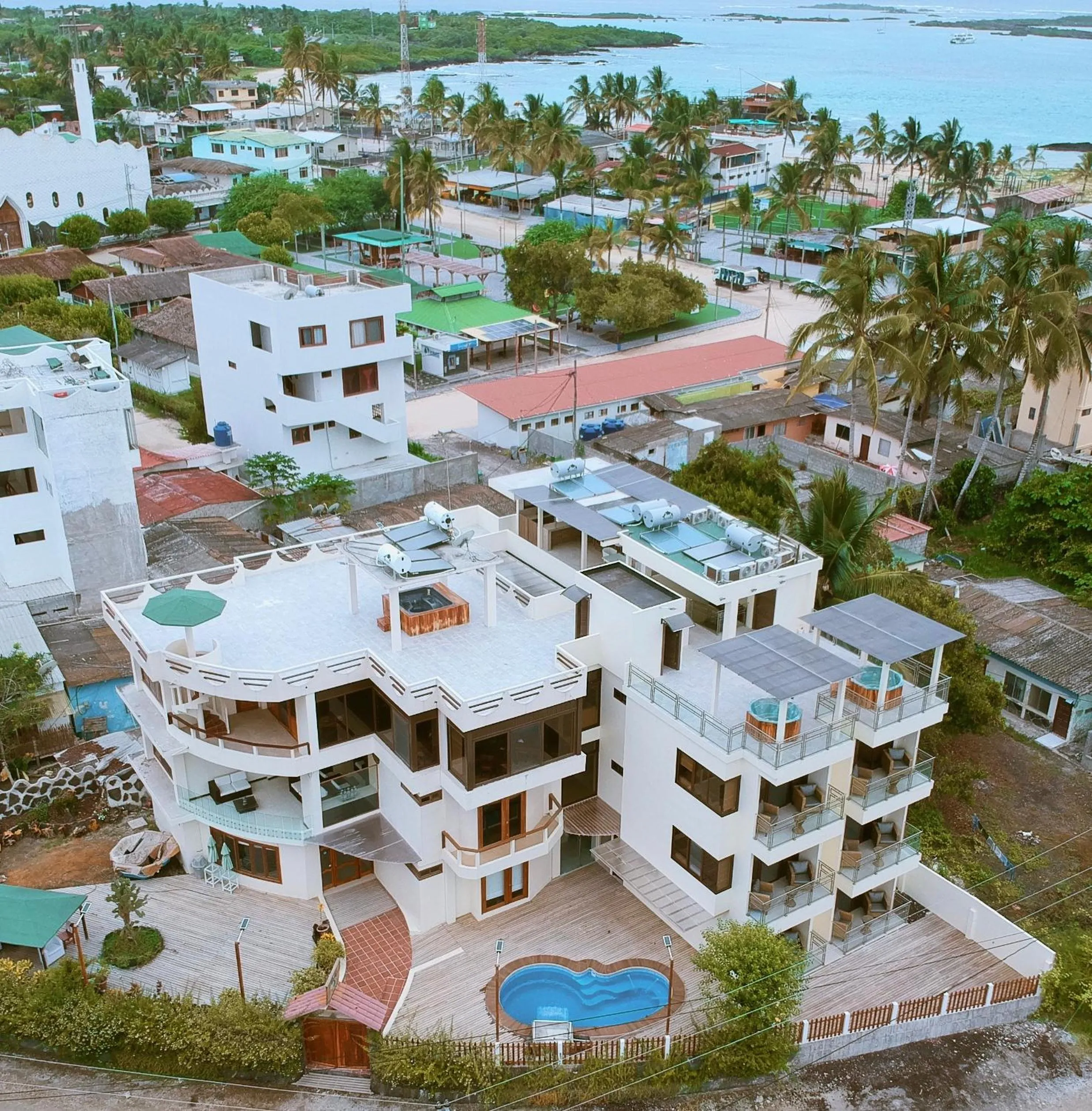 Bird's eye view in Hotel La Laguna Galapagos