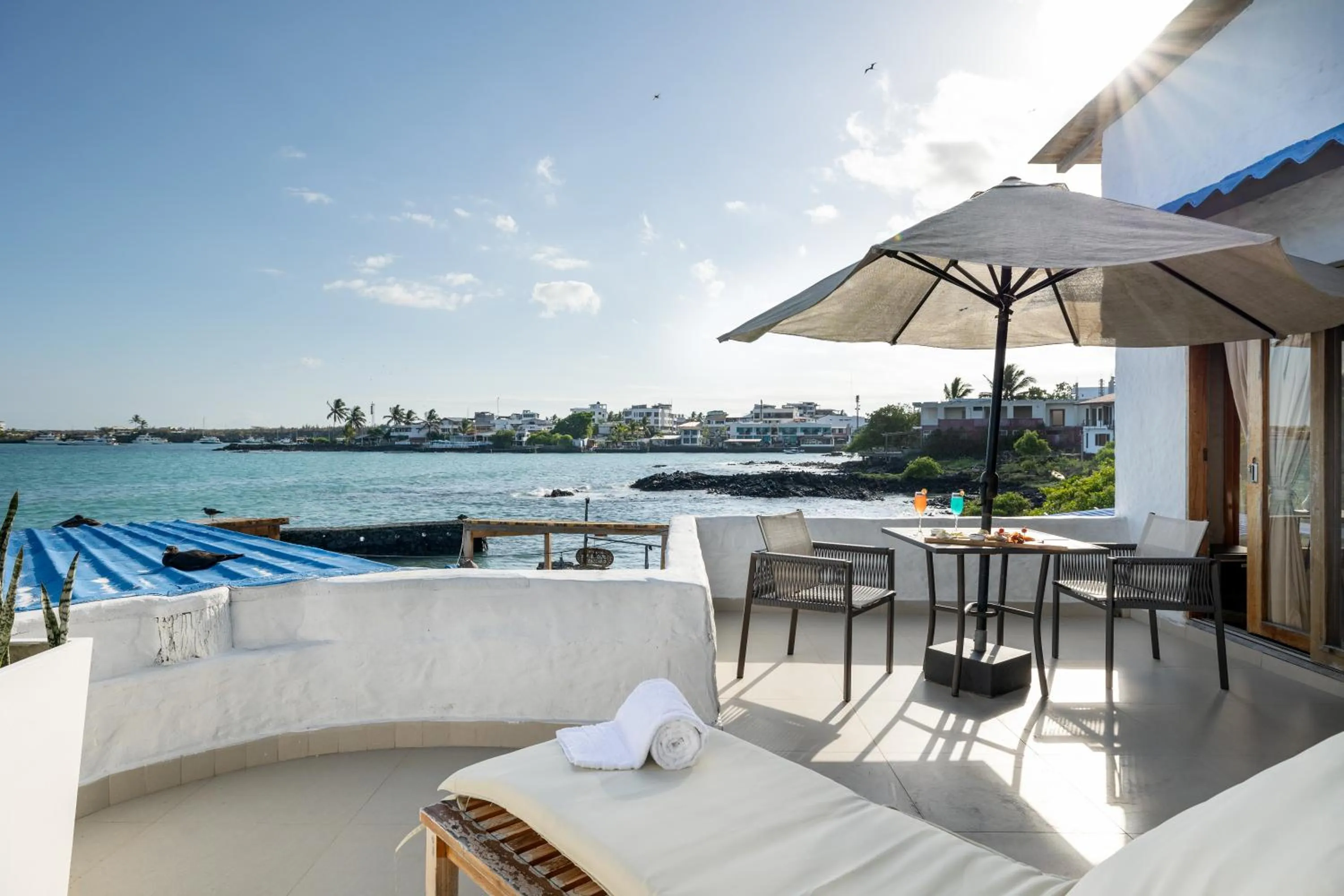 Balcony/Terrace in Blu Galapagos Sustainable Waterfront Lodge