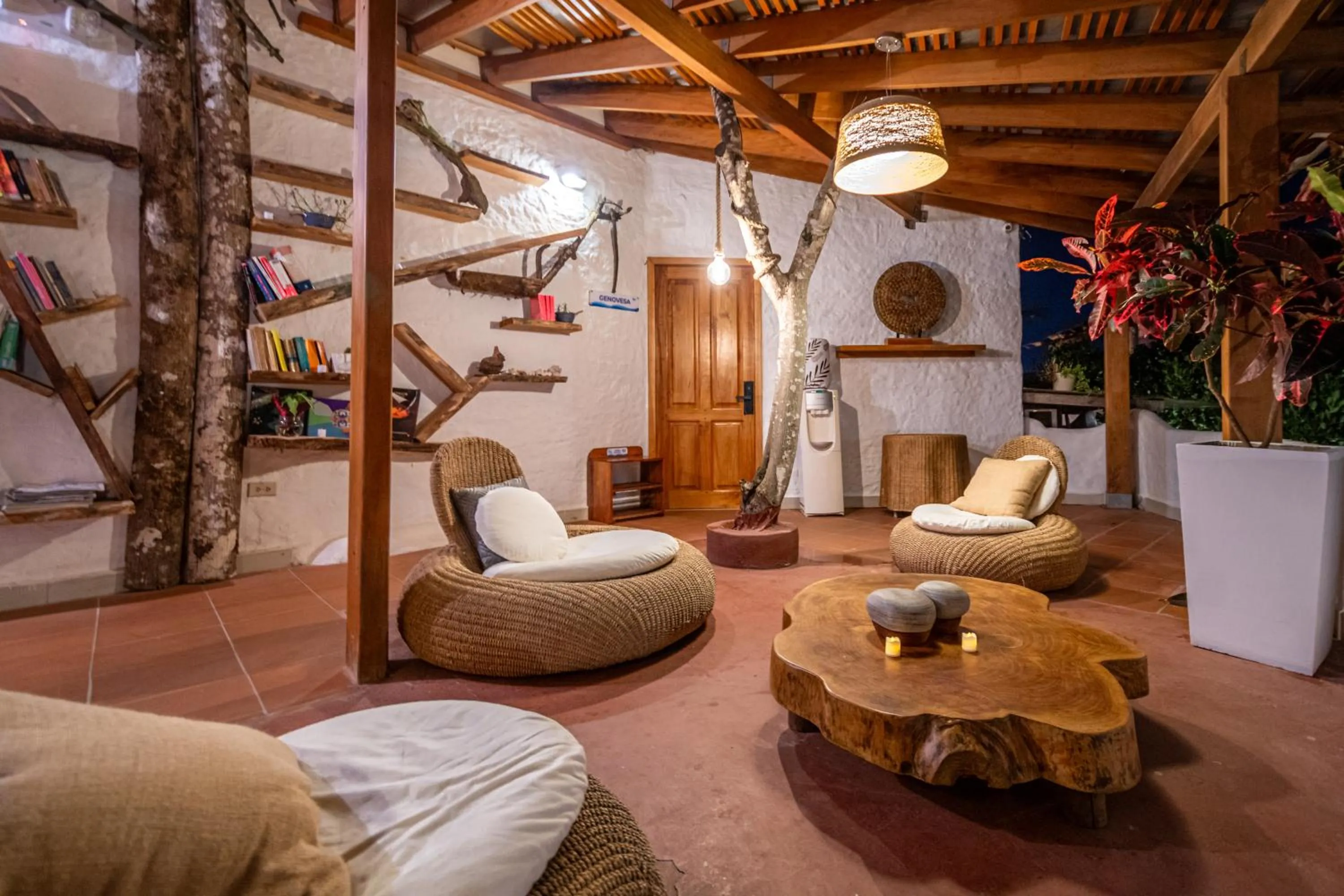 Living room in Blu Galapagos Sustainable Waterfront Lodge