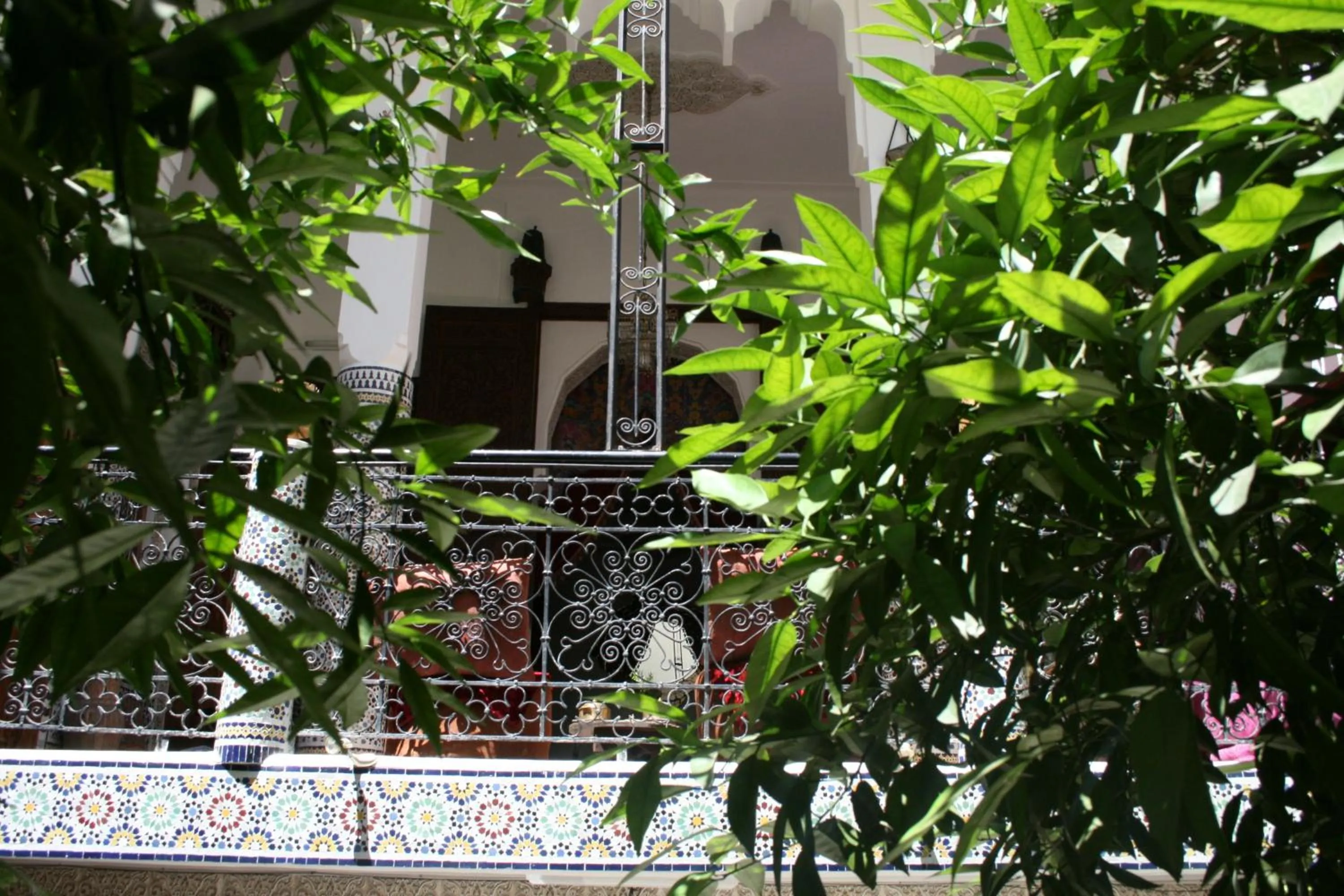 Decorative detail in Riad Lalla Fatima