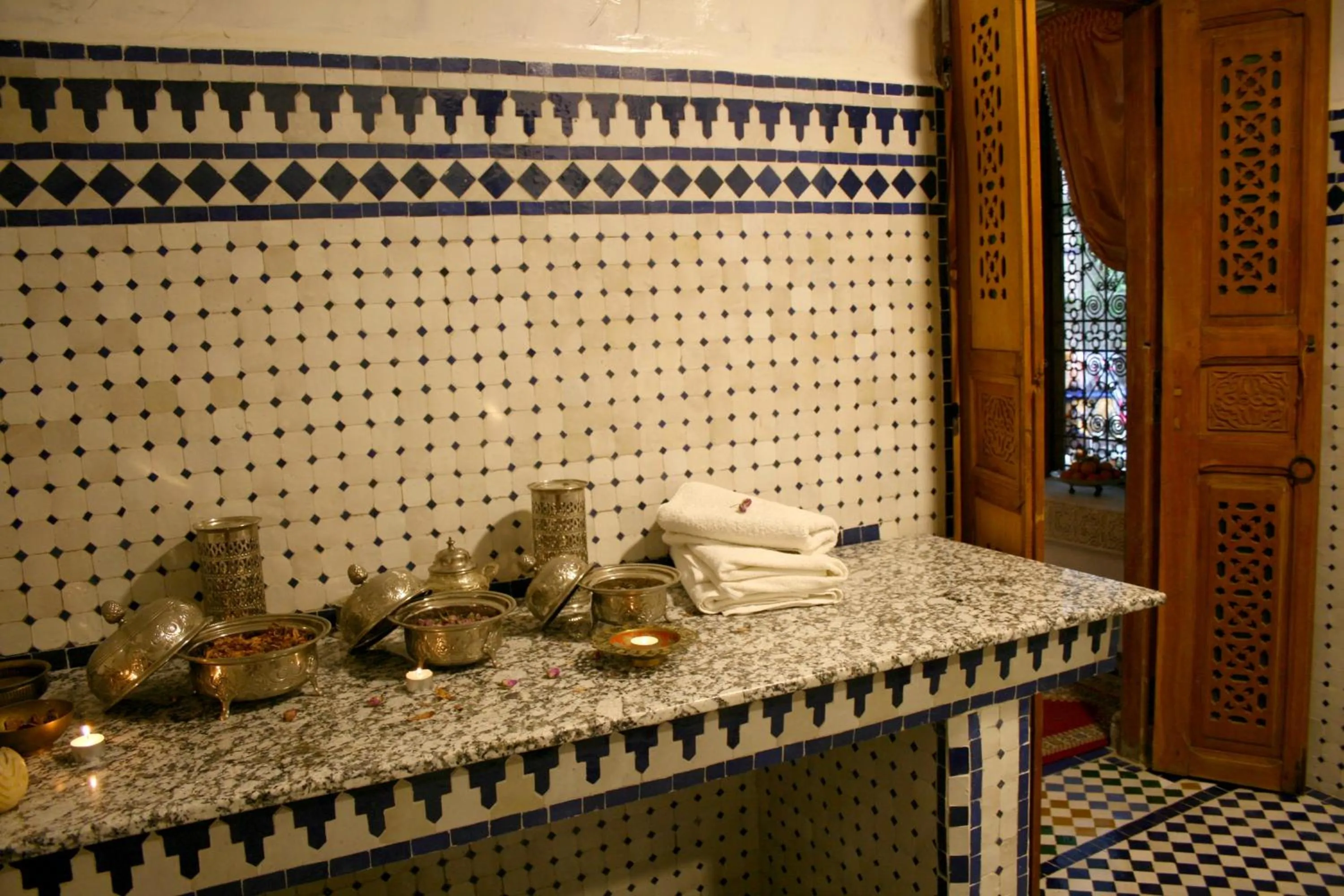 Hot Spring Bath in Riad Lalla Fatima