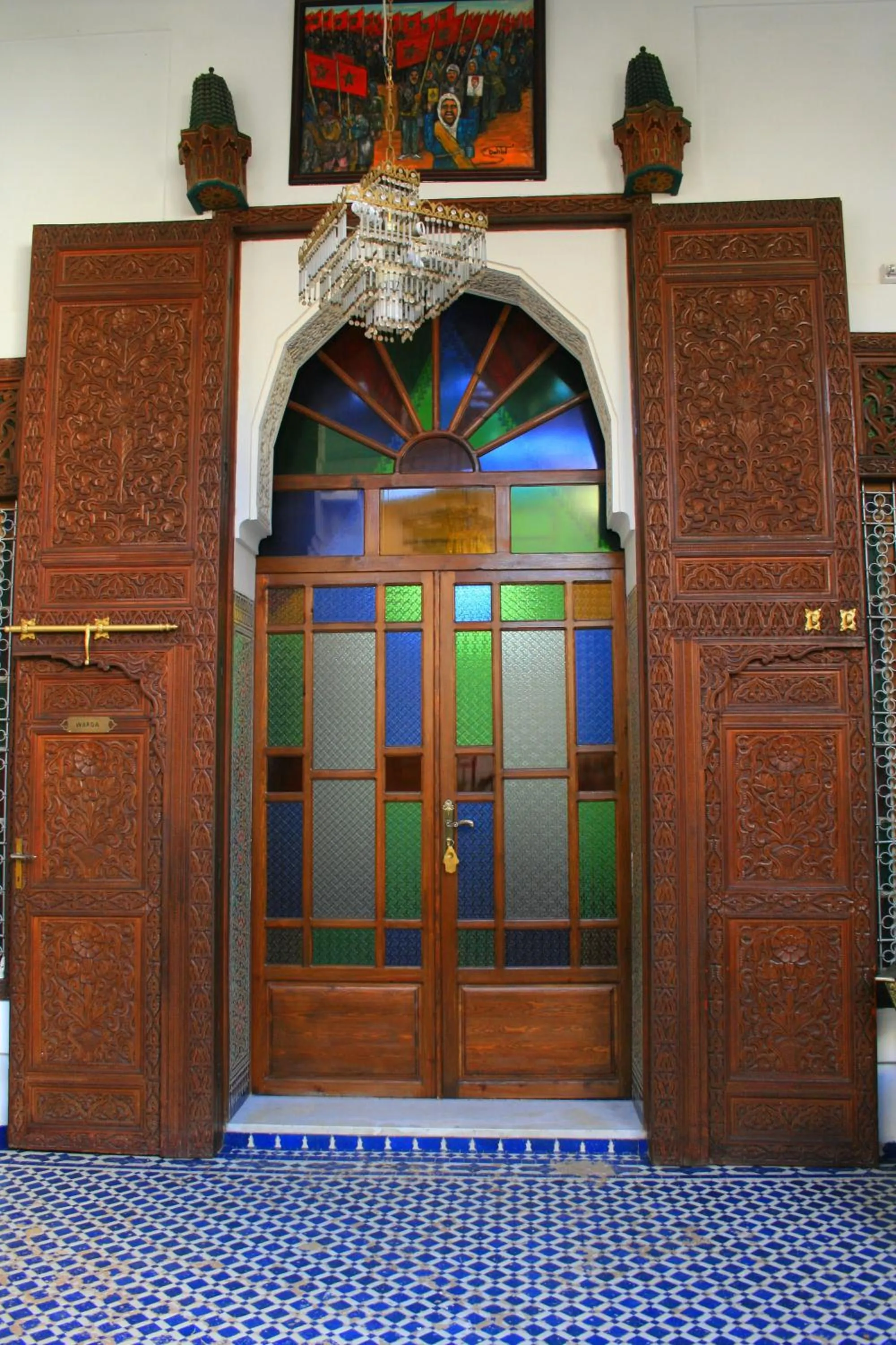 Decorative detail in Riad Lalla Fatima