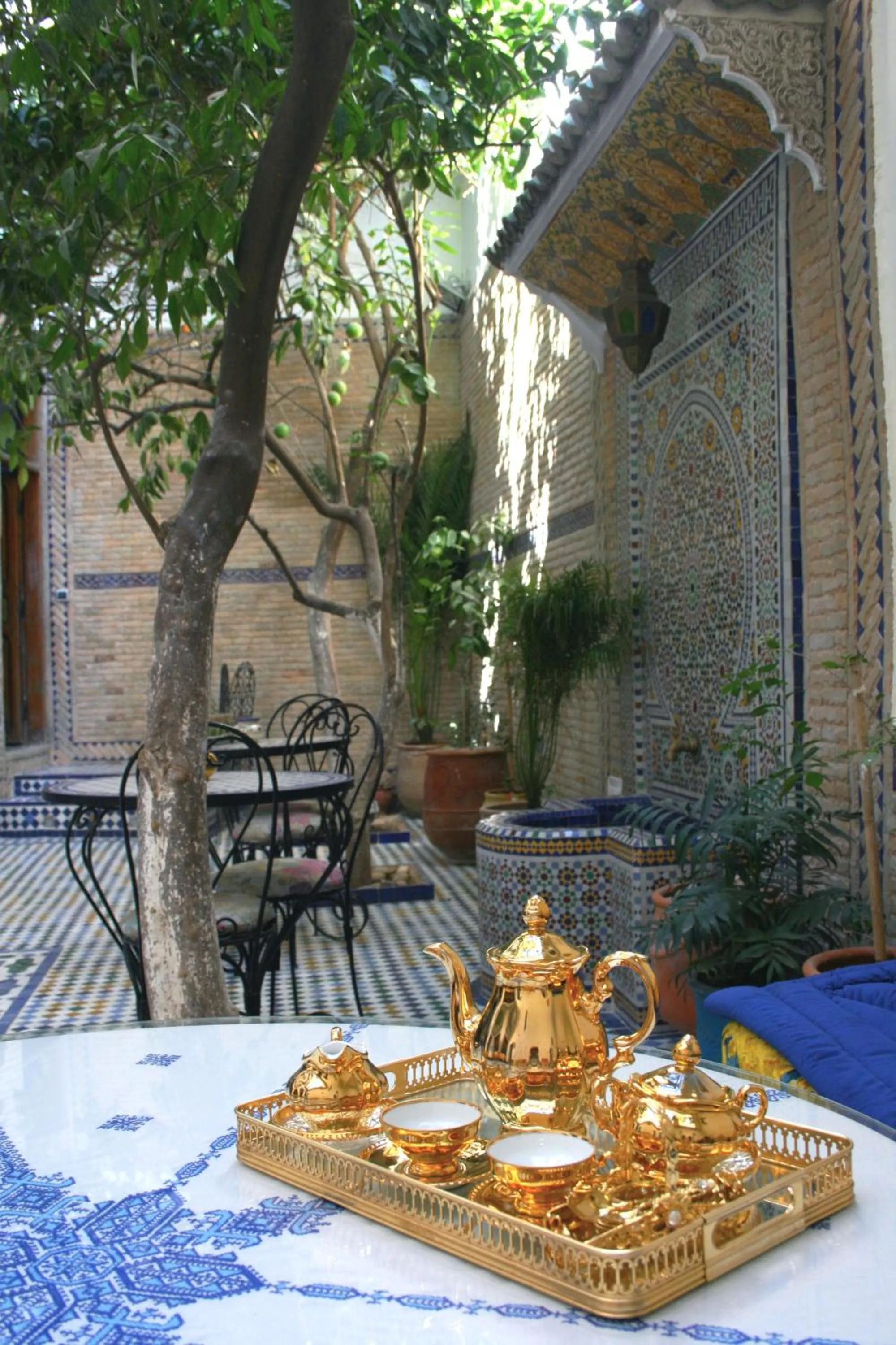 Garden view in Riad Lalla Fatima